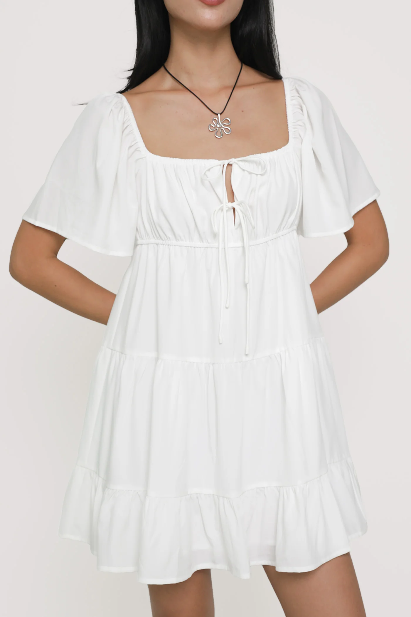 Loreine Flare Sleeve Dress - Image 11