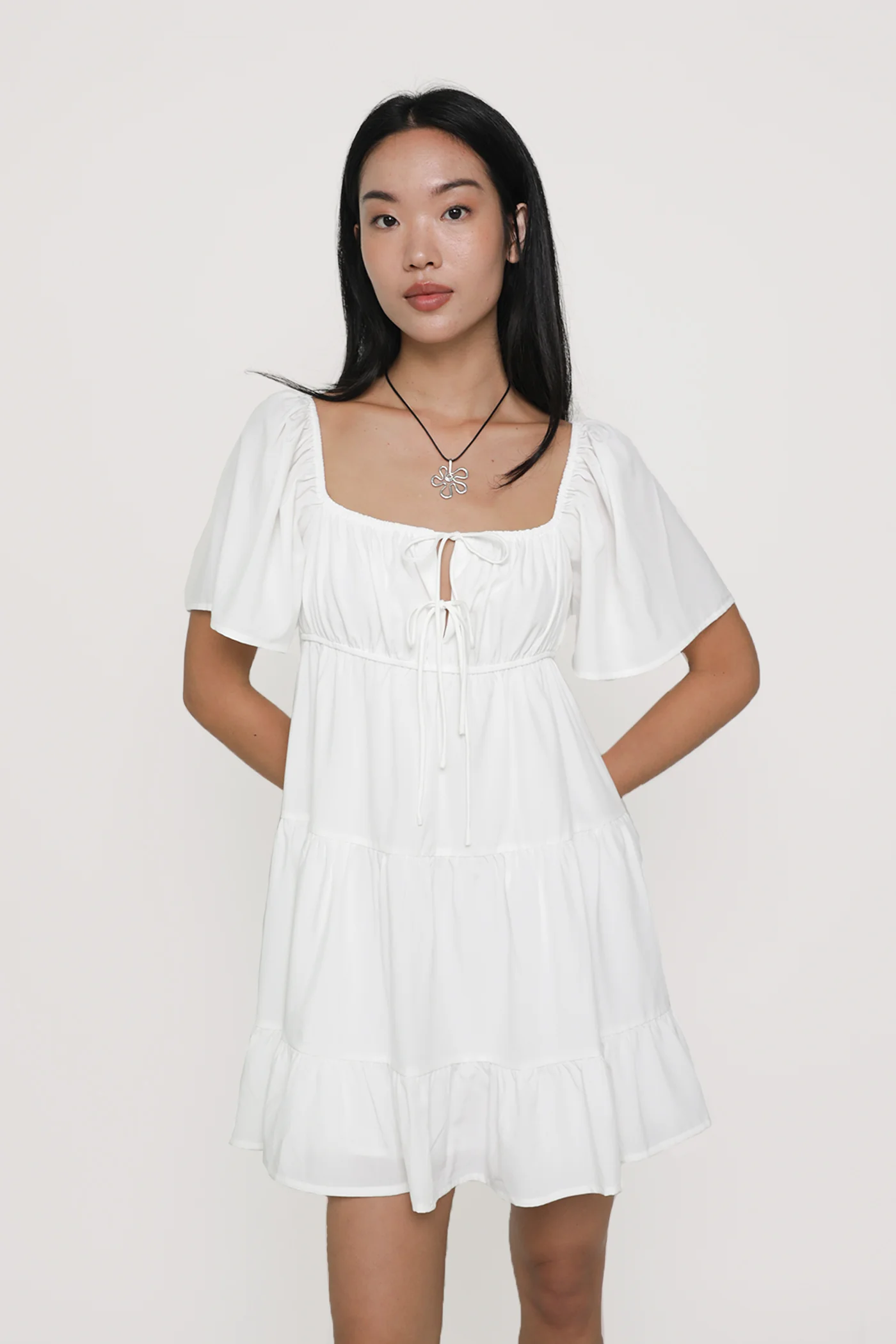 Loreine Flare Sleeve Dress - Image 12