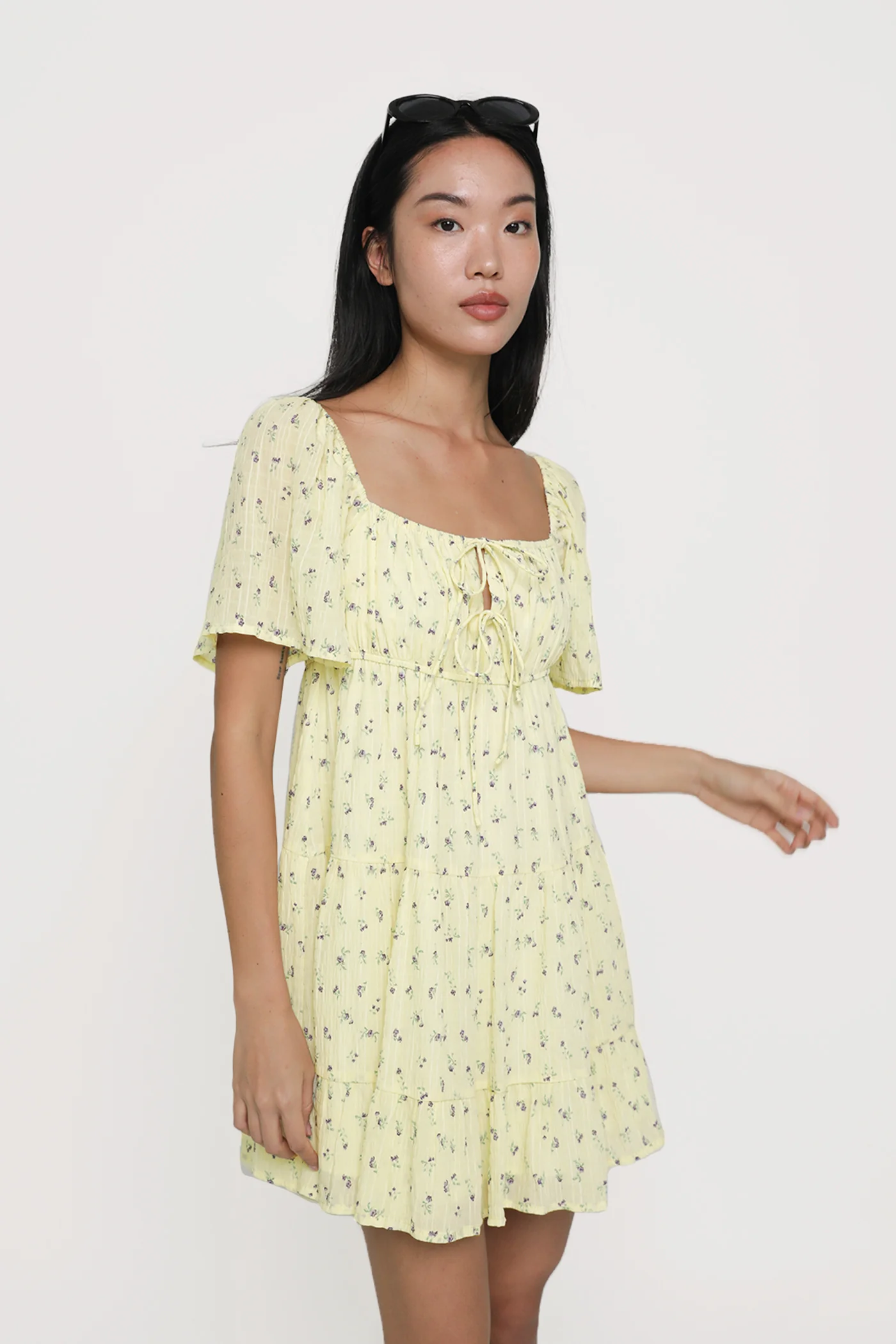 Loreine Flare Sleeve Dress - Image 3