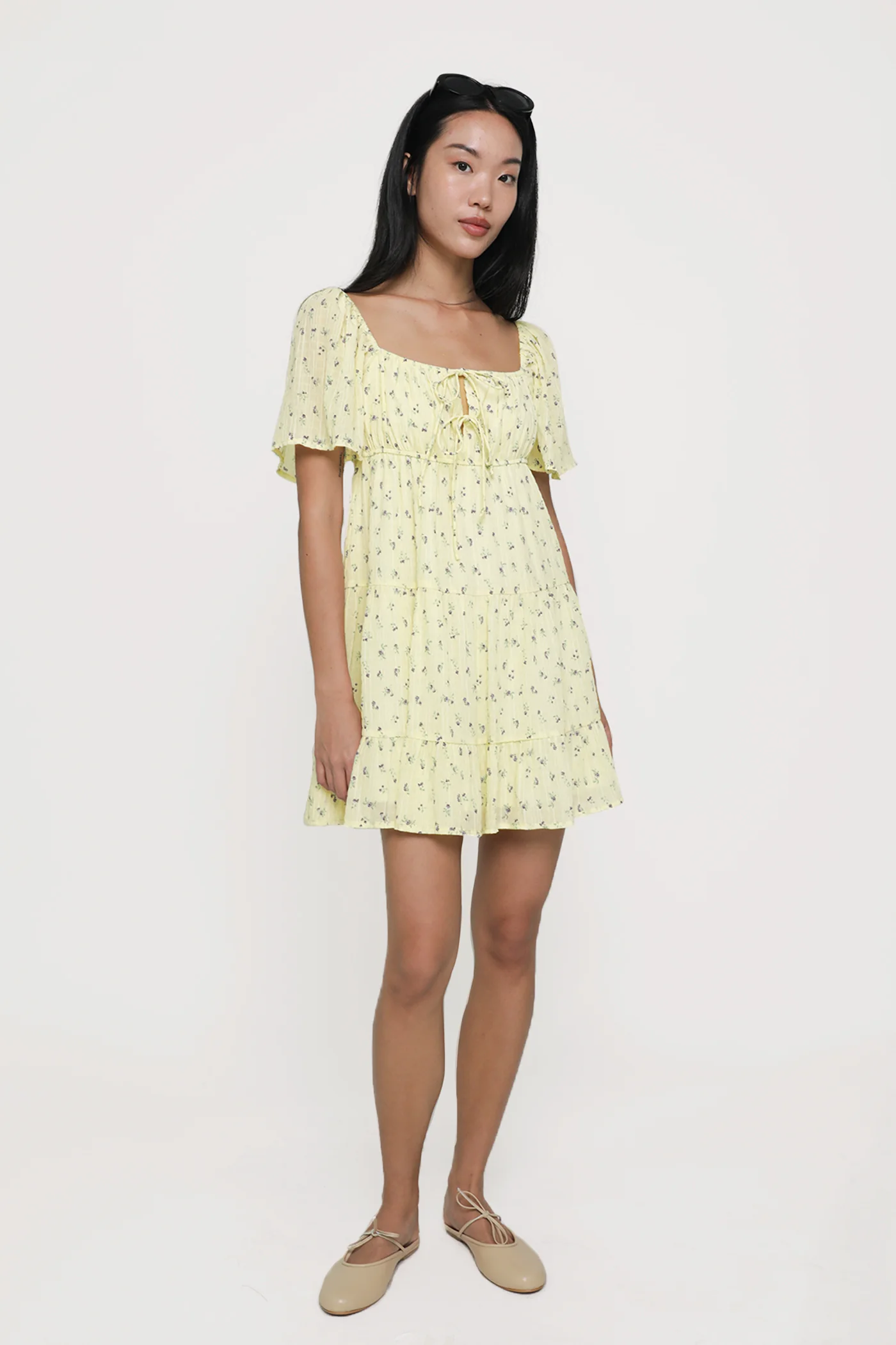 Loreine Flare Sleeve Dress - Image 6