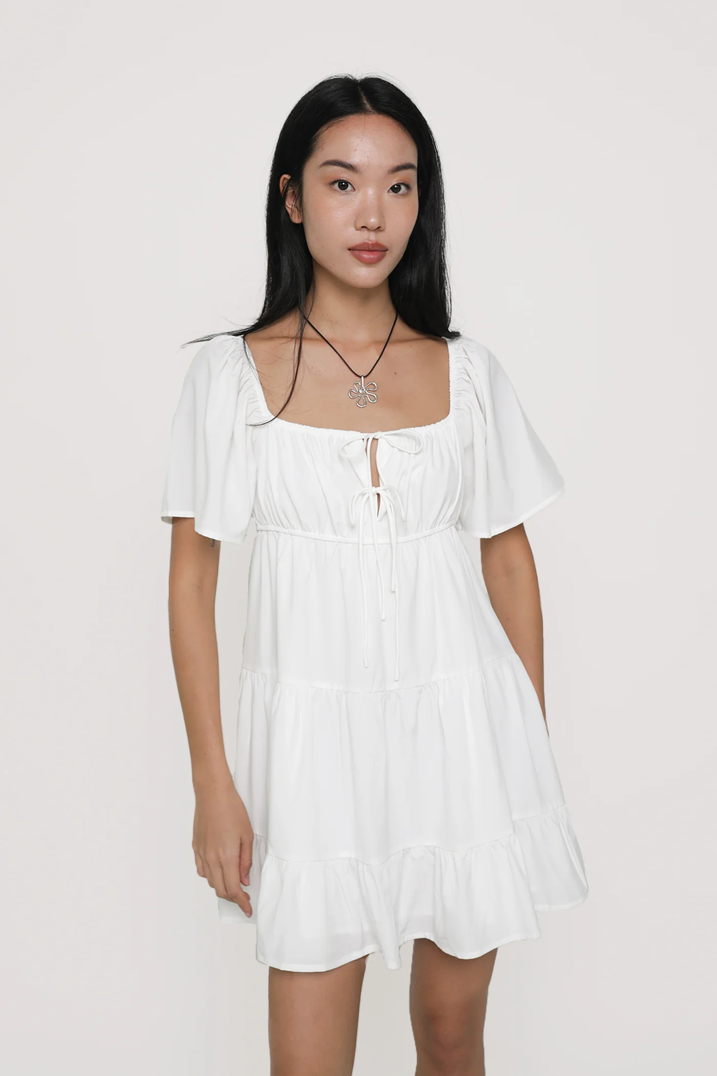 Loreine Flare Sleeve Dress - Image 8
