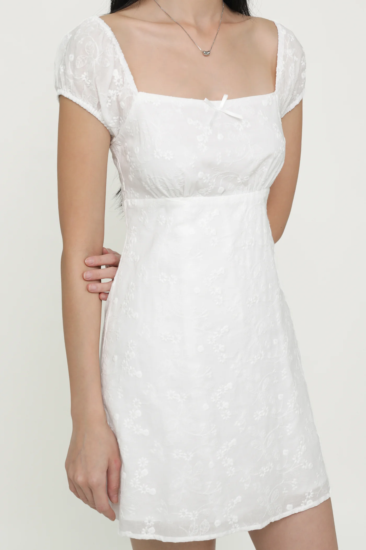 Lovelle Eyelet Sleeve Romper - Image 4