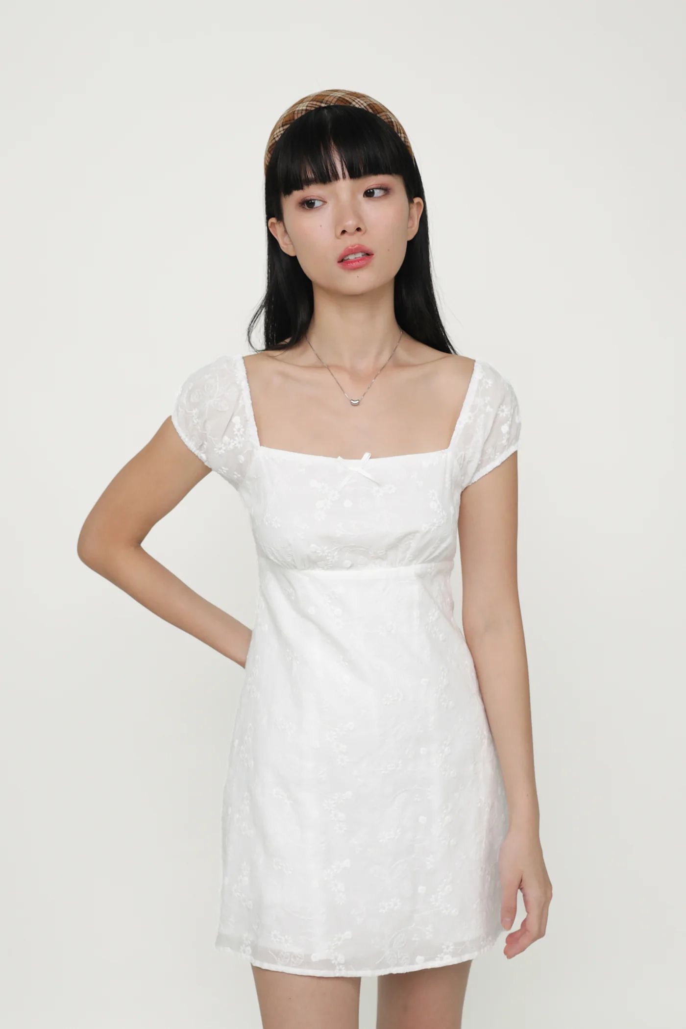 Lovelle Eyelet Sleeve Romper - Image 5