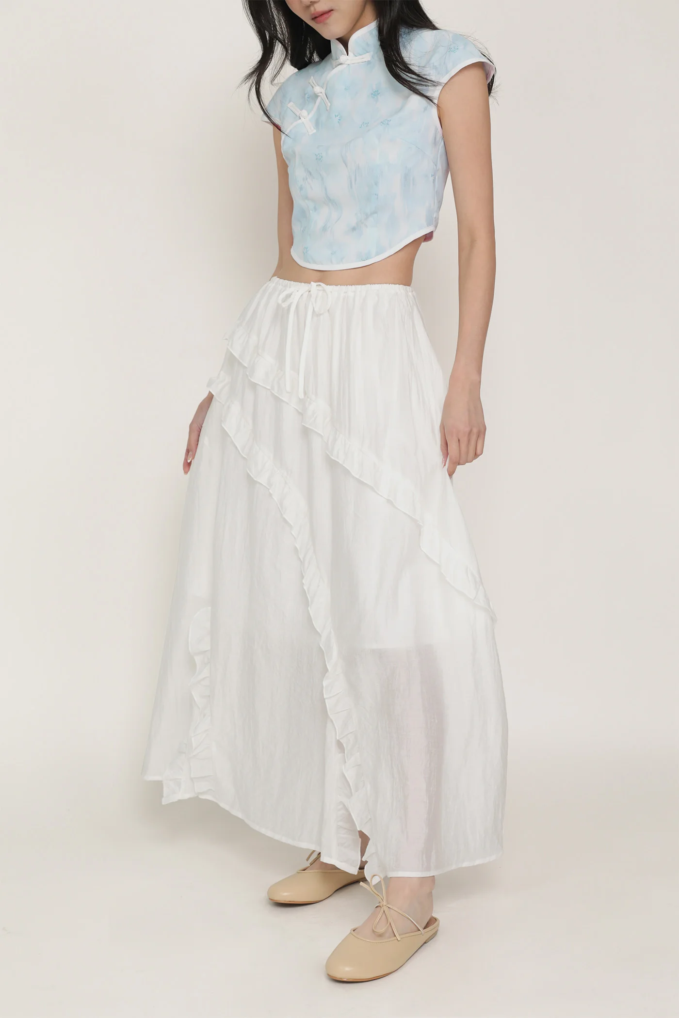 Luceia Ruffles Maxi Skirt - Image 10