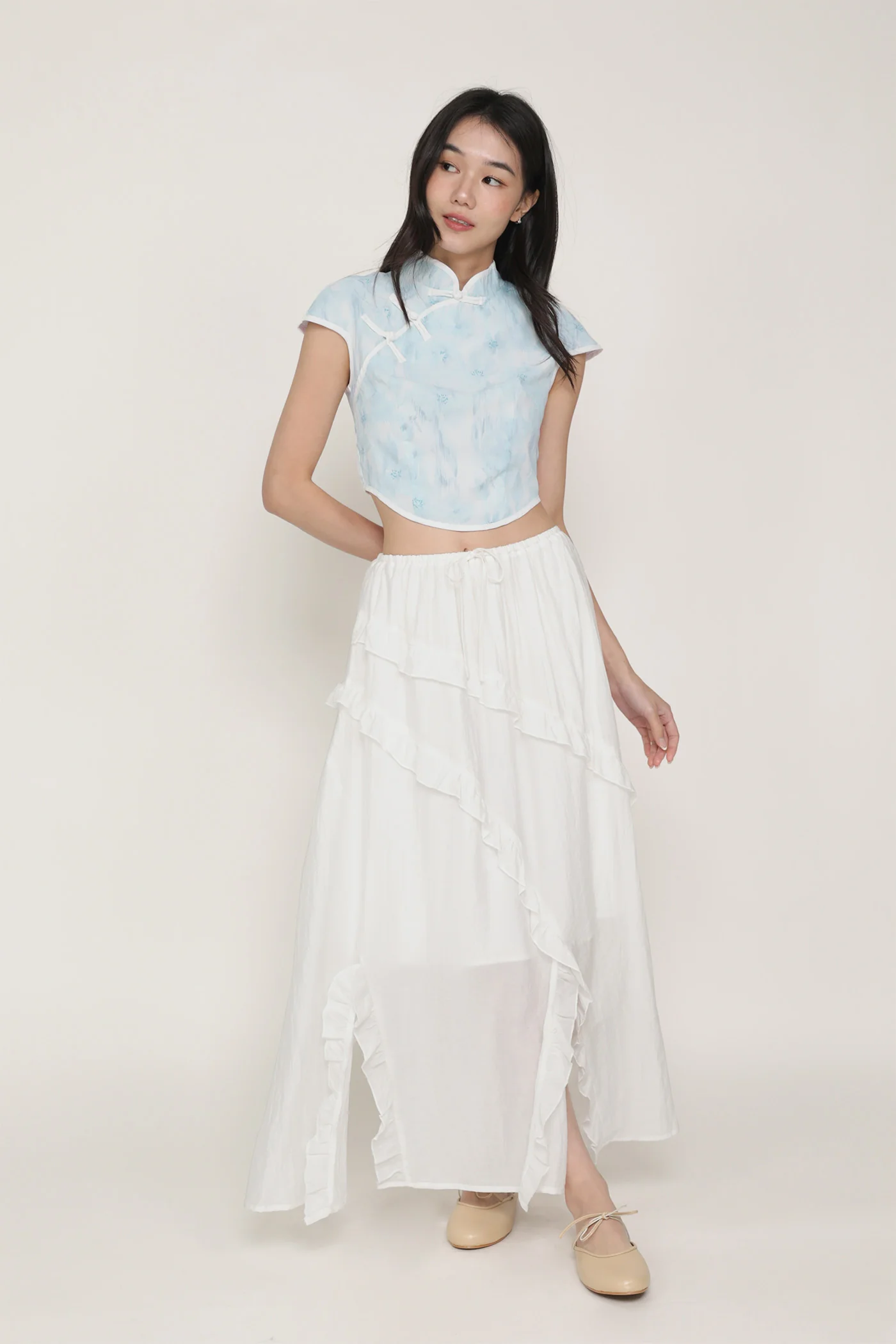 Luceia Ruffles Maxi Skirt - Image 13
