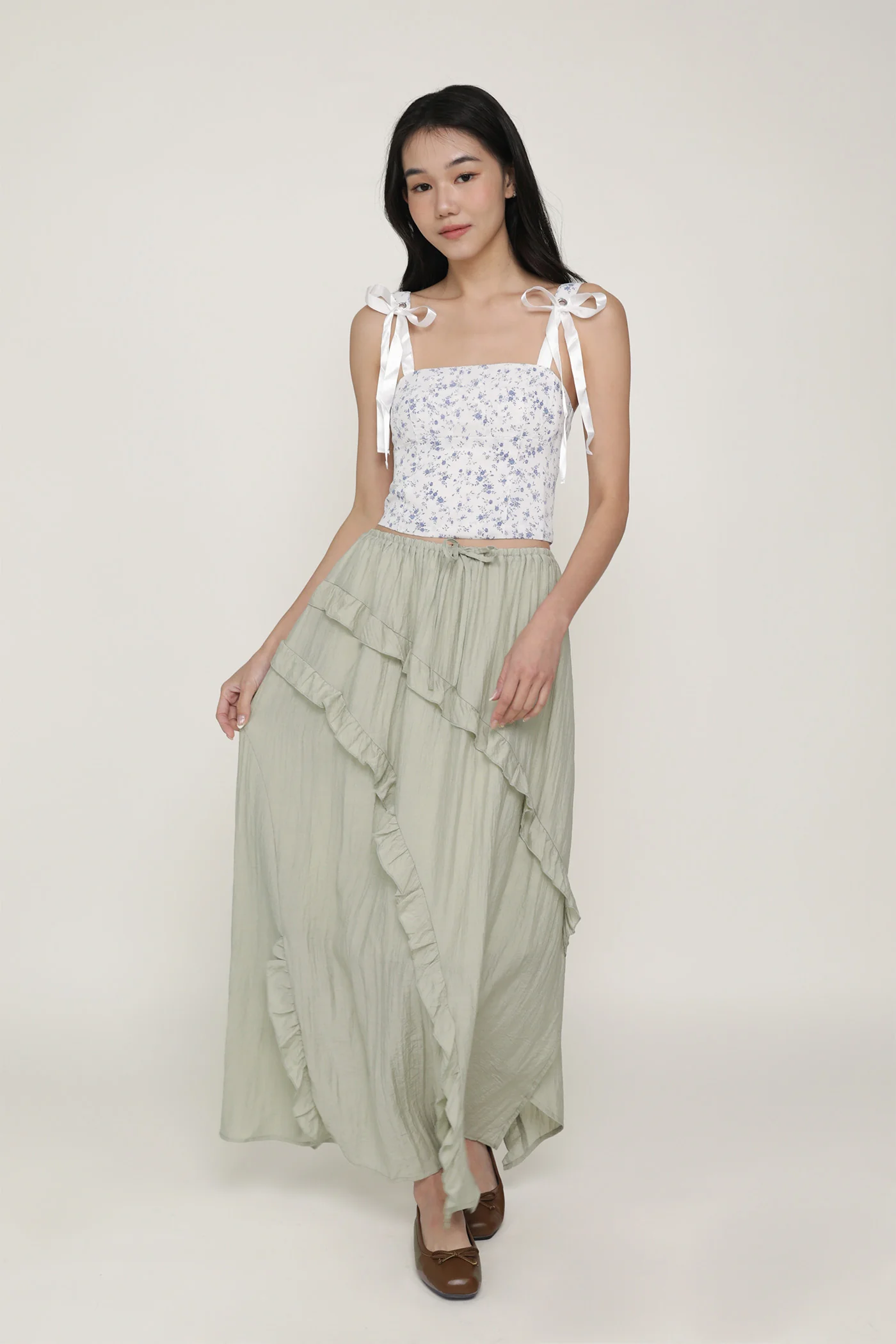 Luceia Ruffles Maxi Skirt - Image 2