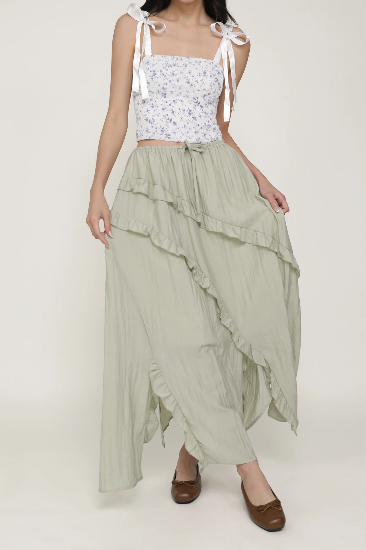 Luceia Ruffles Maxi Skirt - Image 3