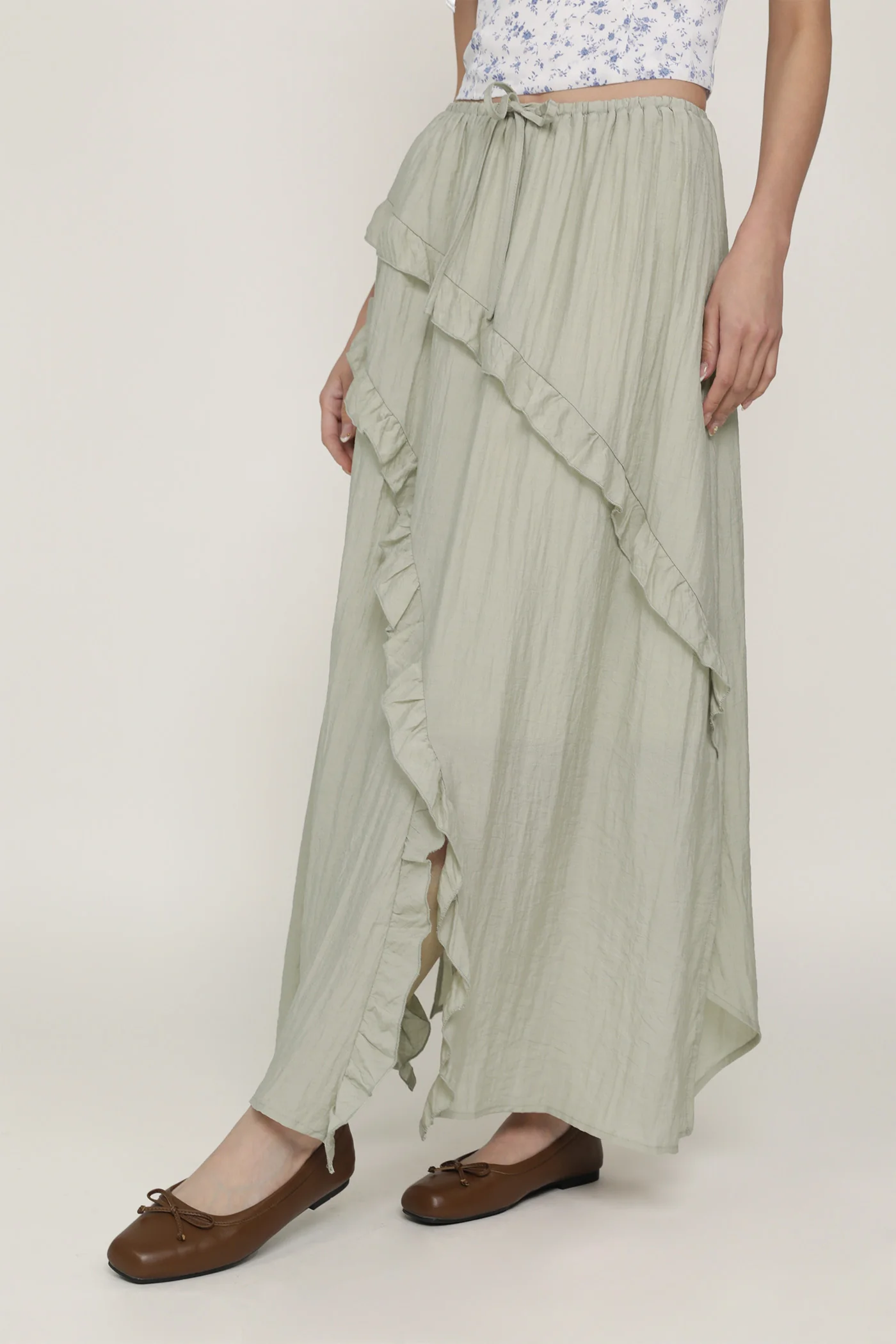 Luceia Ruffles Maxi Skirt - Image 4