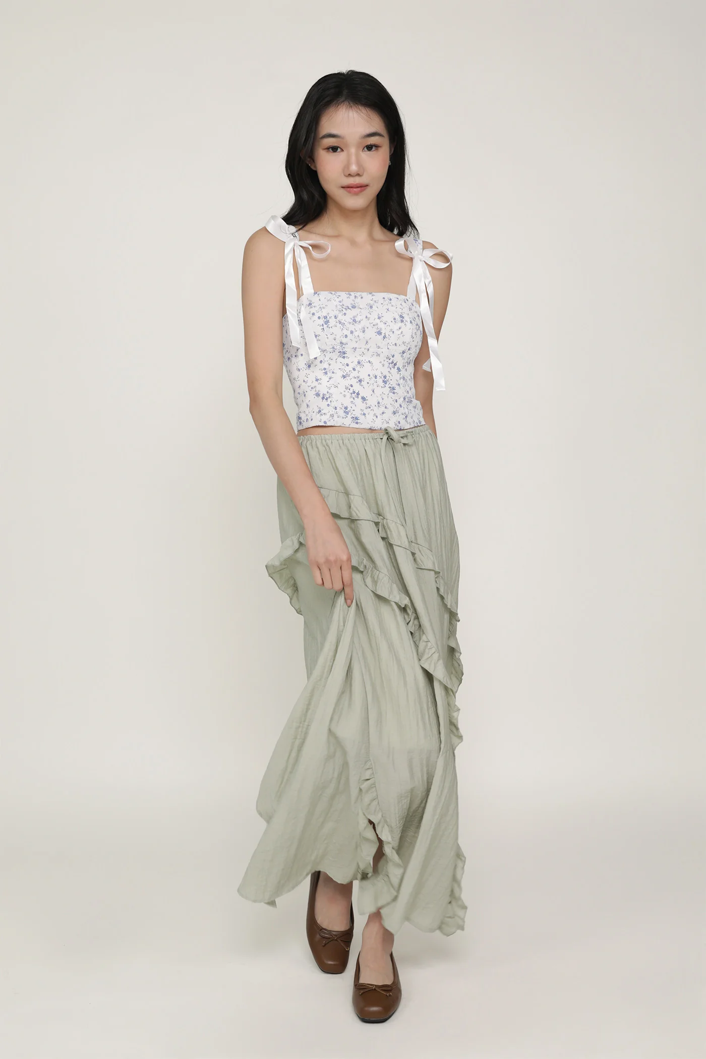 Luceia Ruffles Maxi Skirt - Image 6