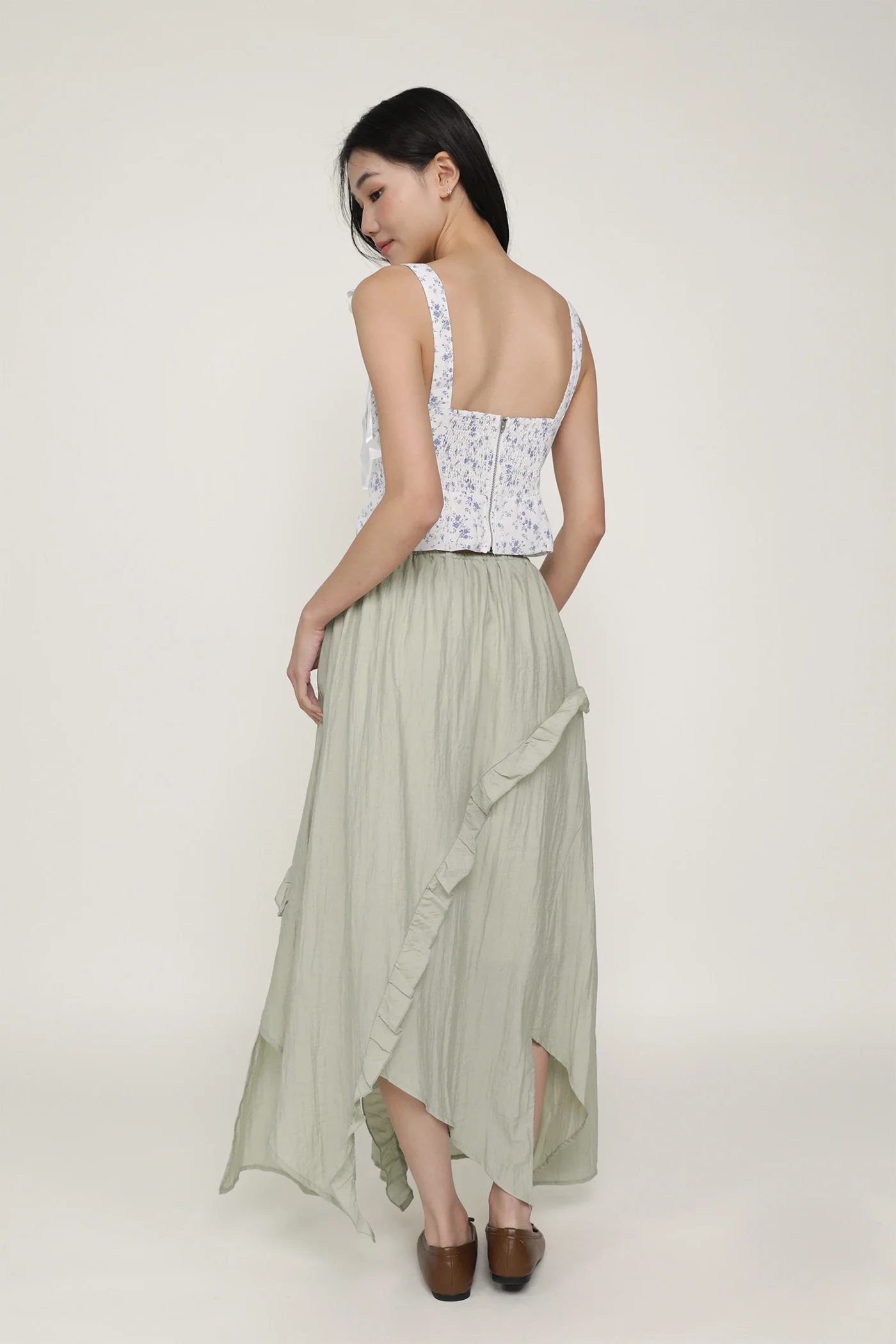 Luceia Ruffles Maxi Skirt - Image 7
