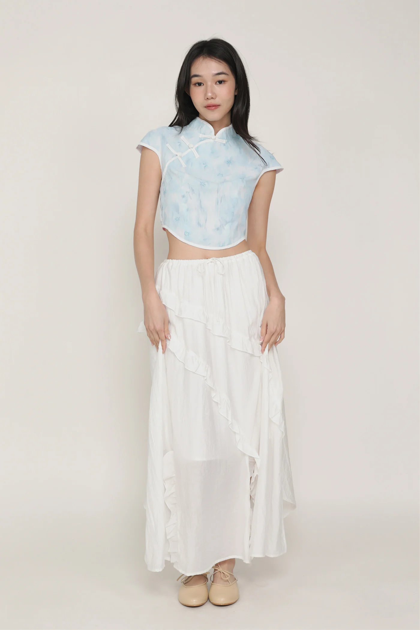 Luceia Ruffles Maxi Skirt - Image 8