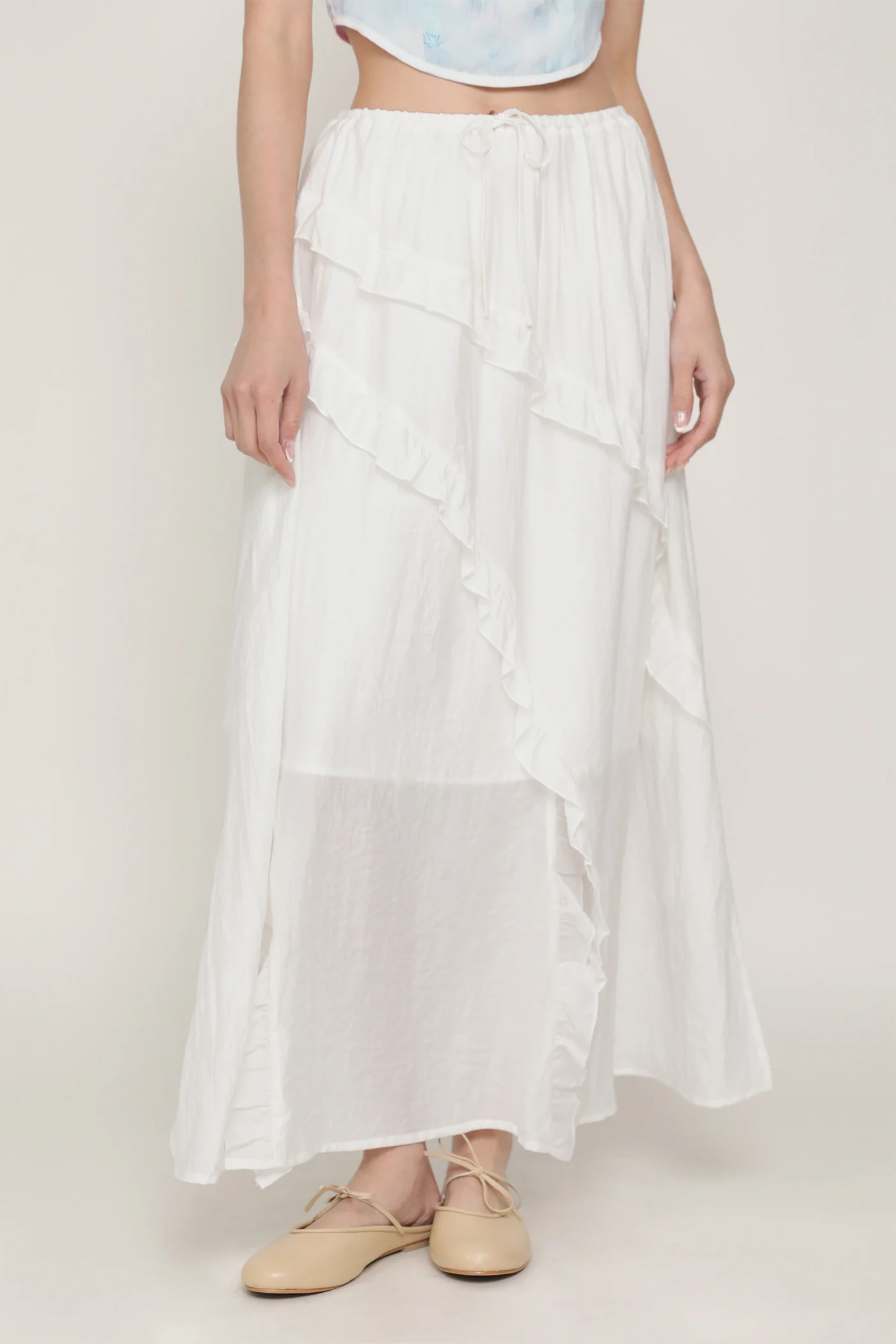 Luceia Ruffles Maxi Skirt - Image 9