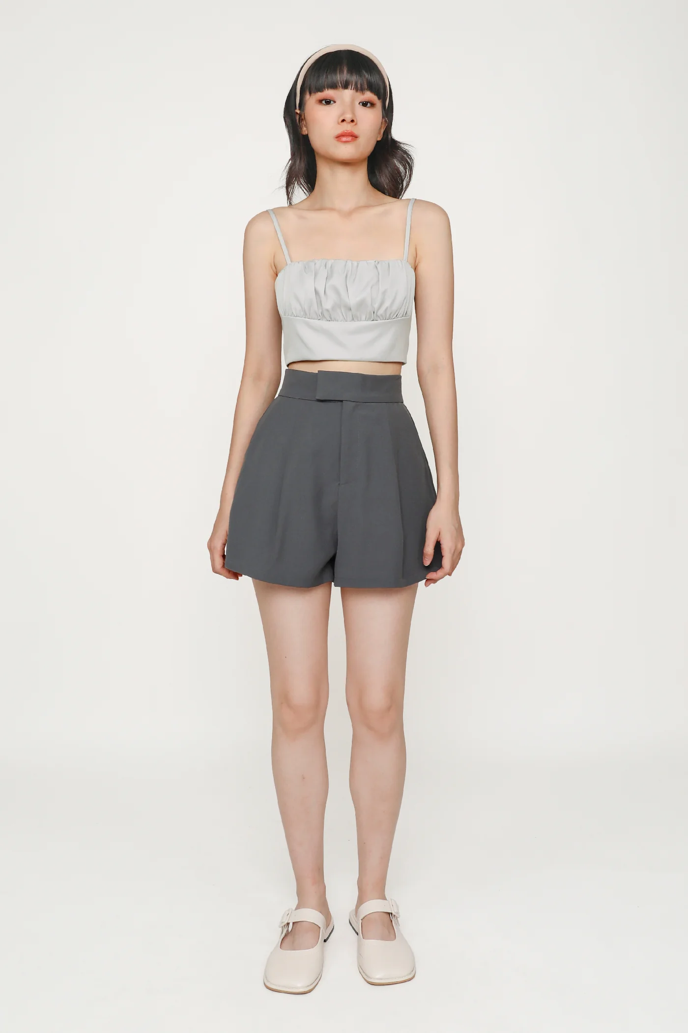 Luisa Ruched Crop Spag Top - Image 13