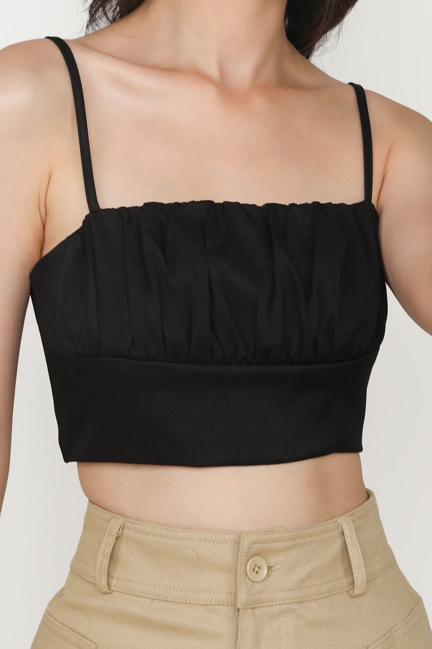 Luisa Ruched Crop Spag Top - Image 18