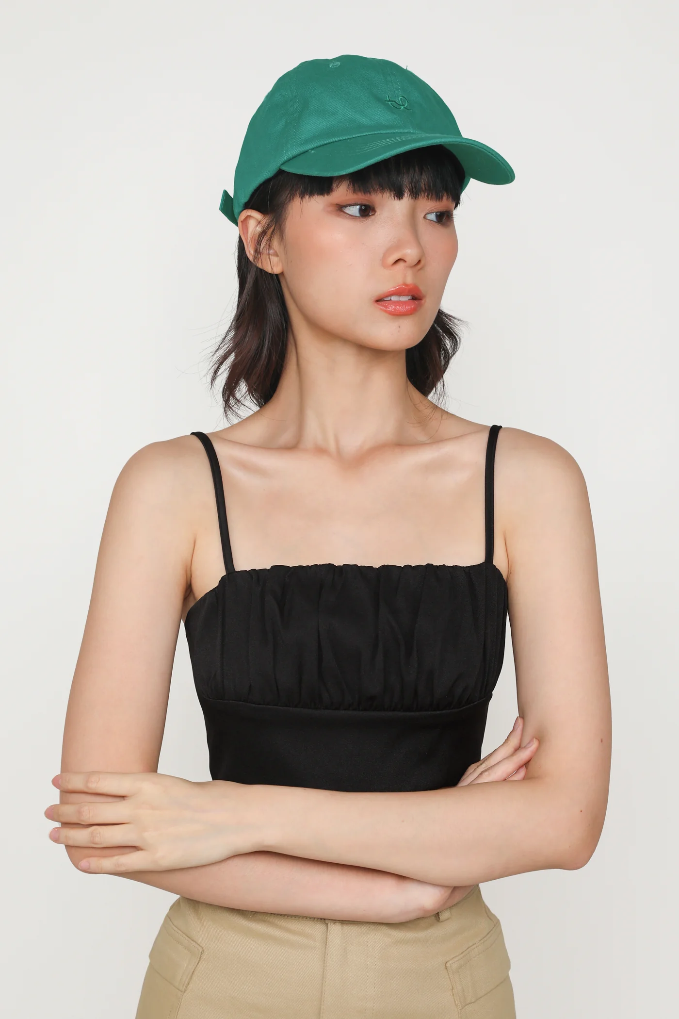 Luisa Ruched Crop Spag Top - Image 19