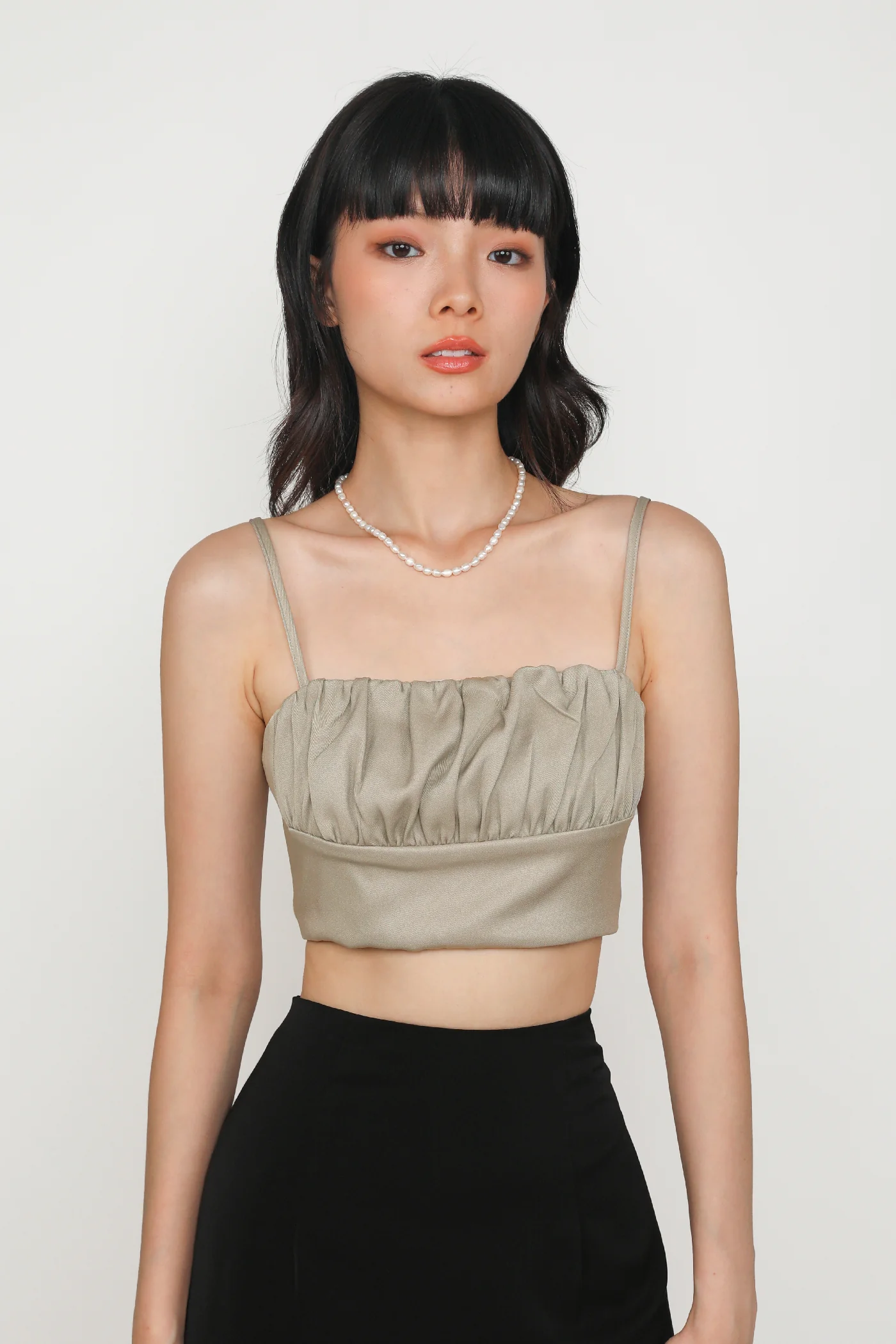 Luisa Ruched Crop Spag Top - Image 23