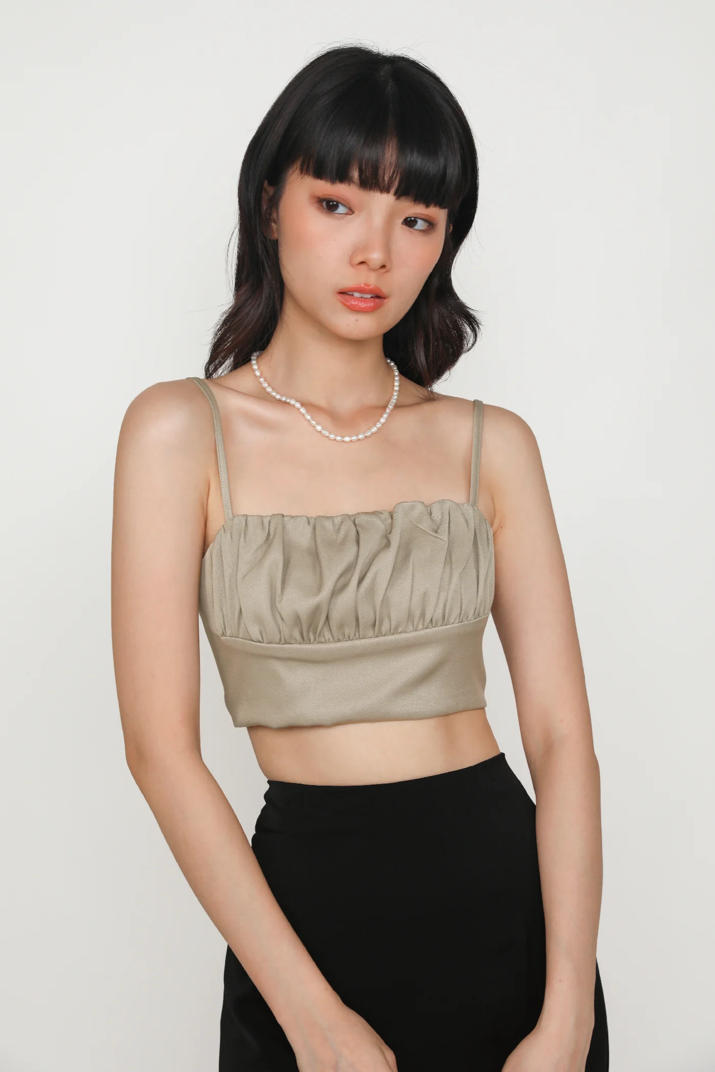 Luisa Ruched Crop Spag Top - Image 24