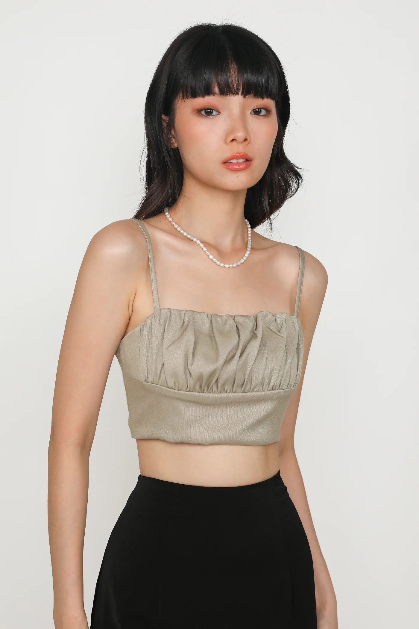 Luisa Ruched Crop Spag Top - Image 26