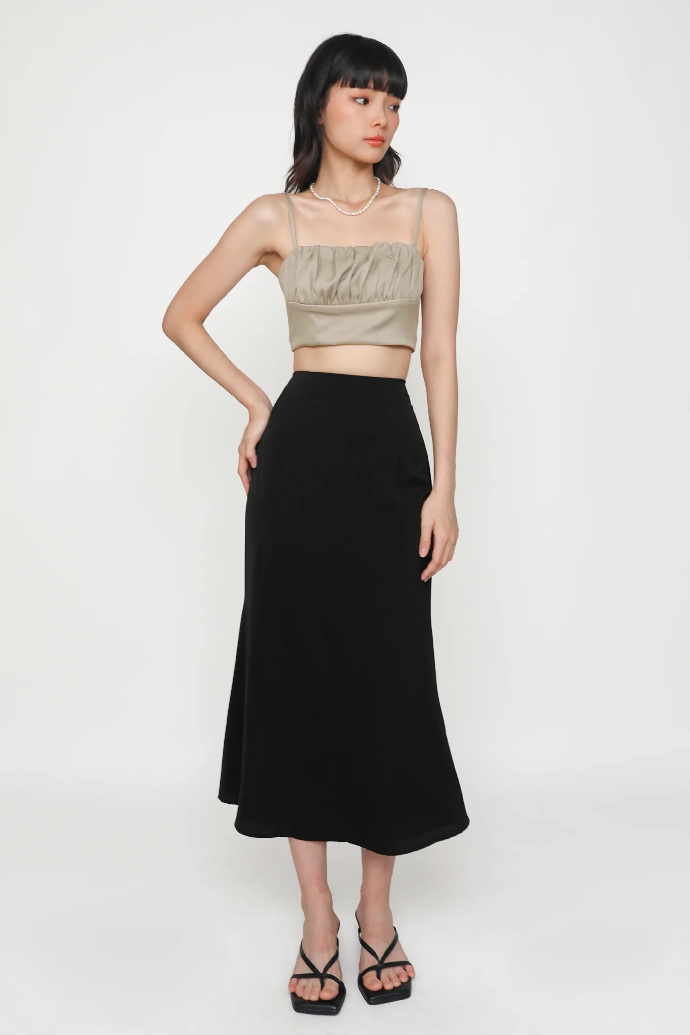 Luisa Ruched Crop Spag Top - Image 27
