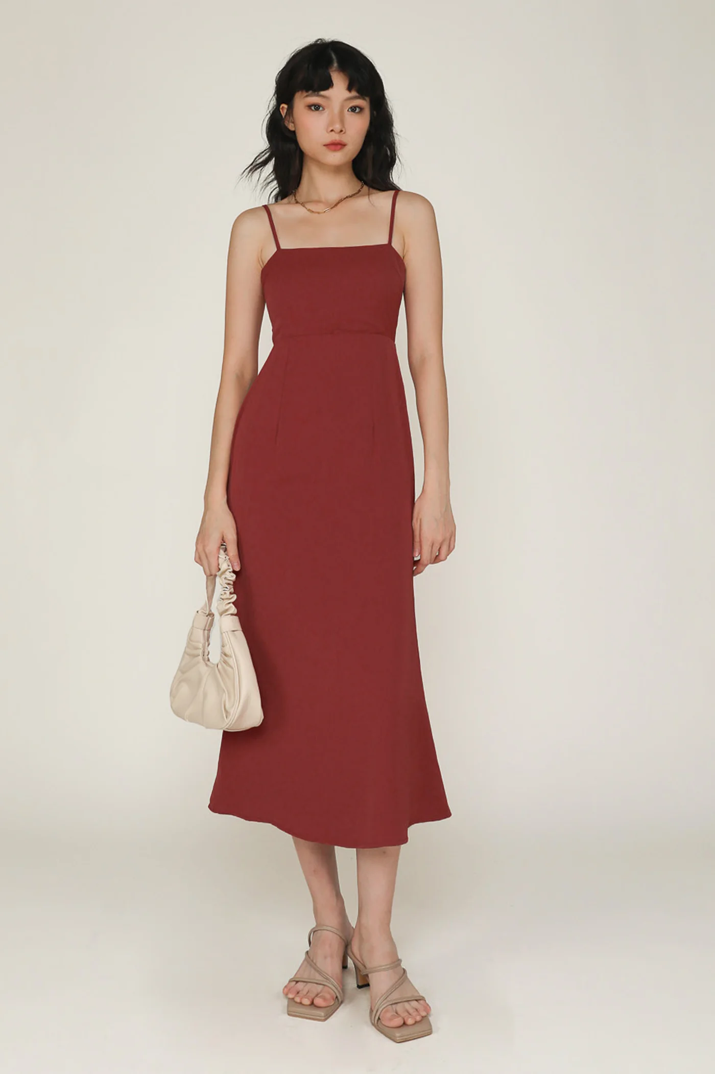 Luiza Padded Midi Dress - Image 15