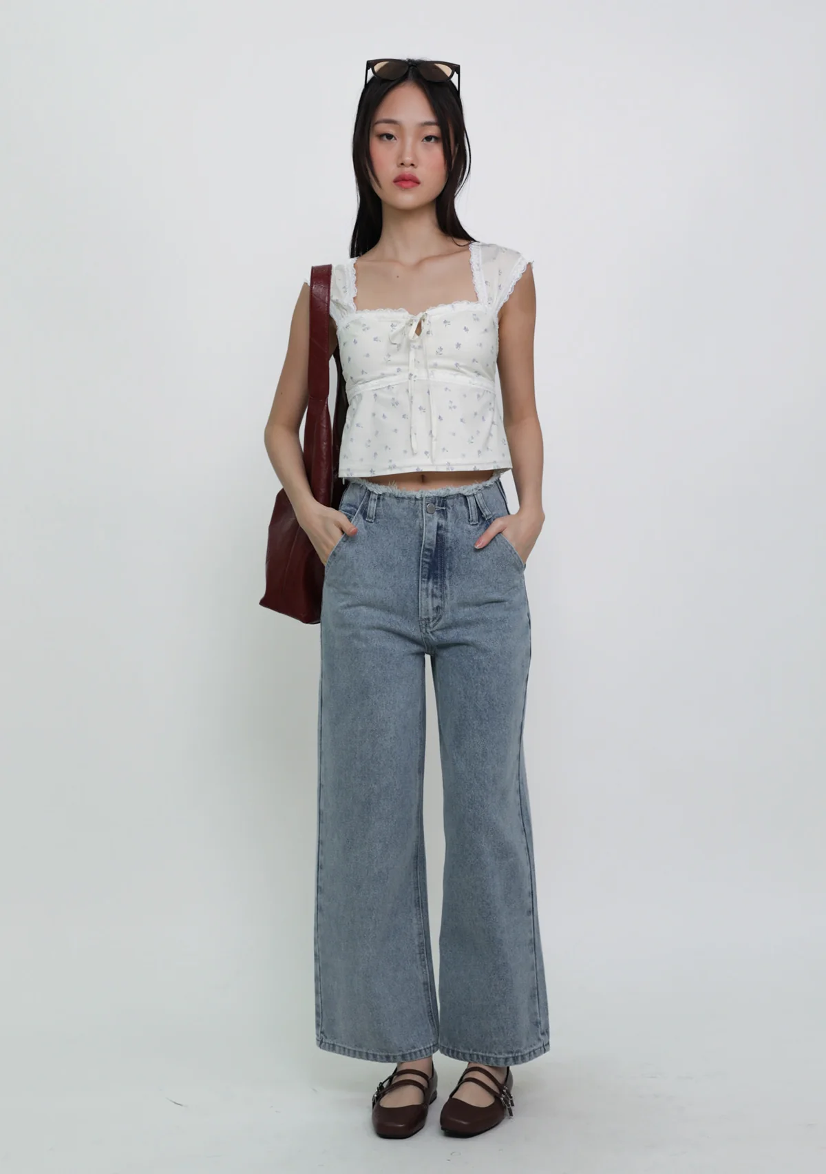 Luka Frayed Waist Denim Jeans