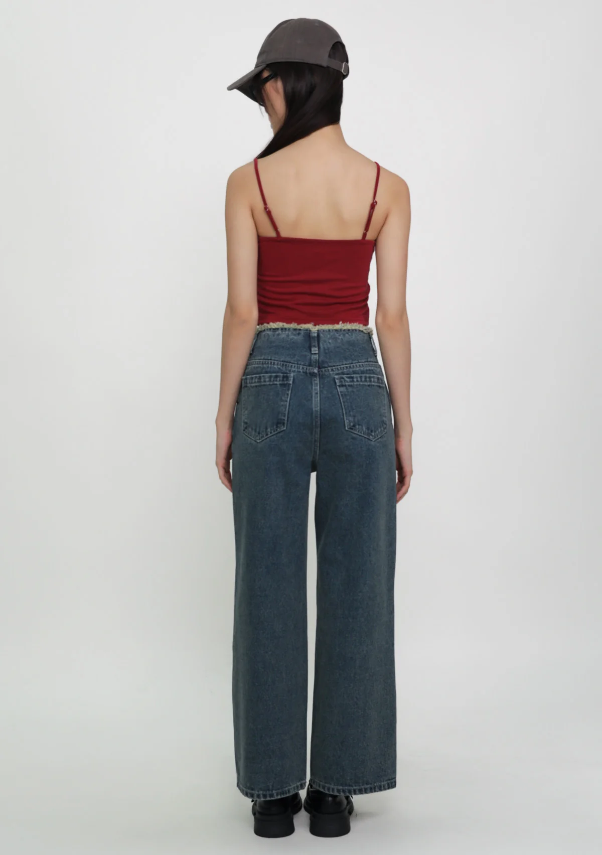 Luka Frayed Waist Denim Jeans - Image 10