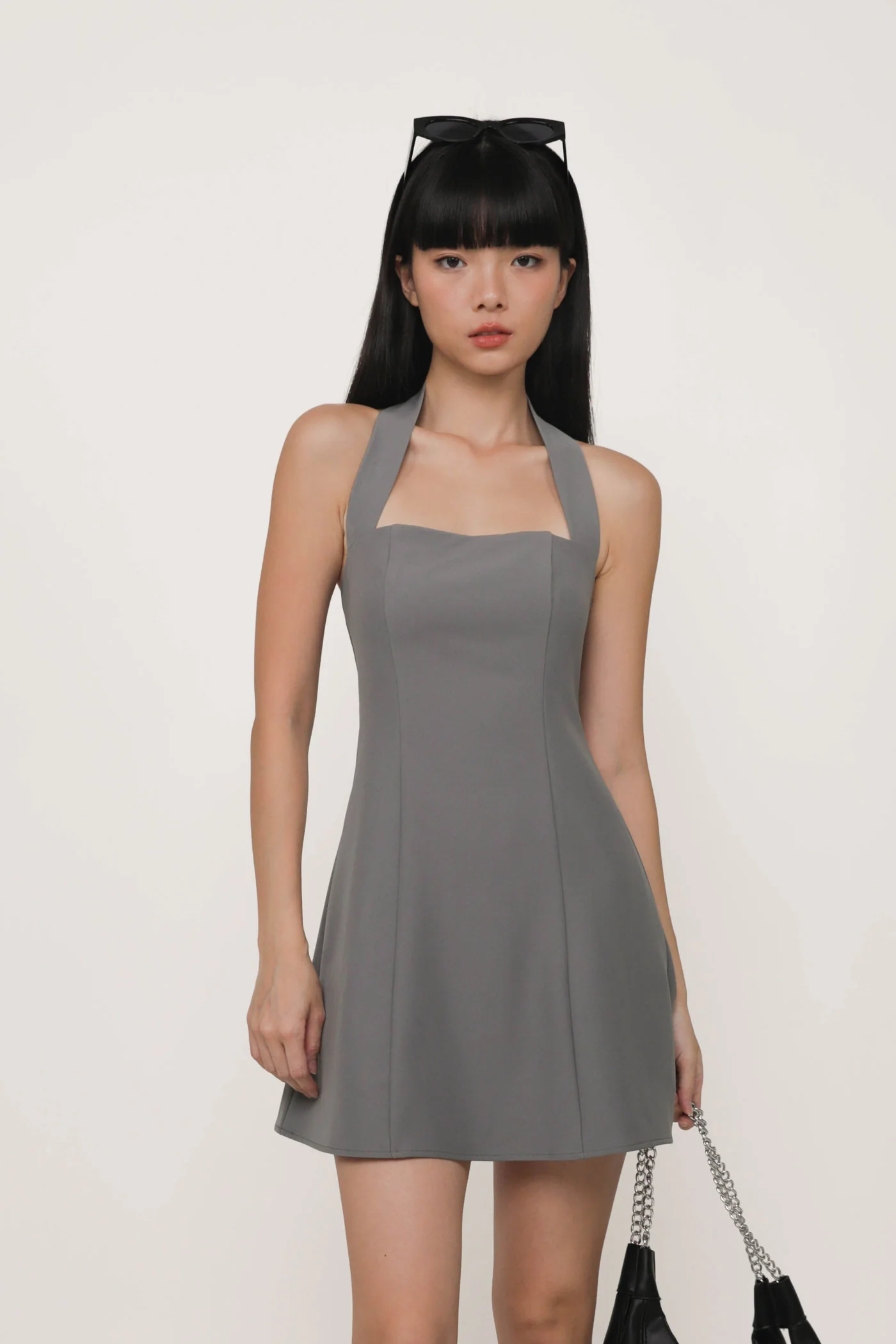 Lynette Halter Flare Dress - Image 16