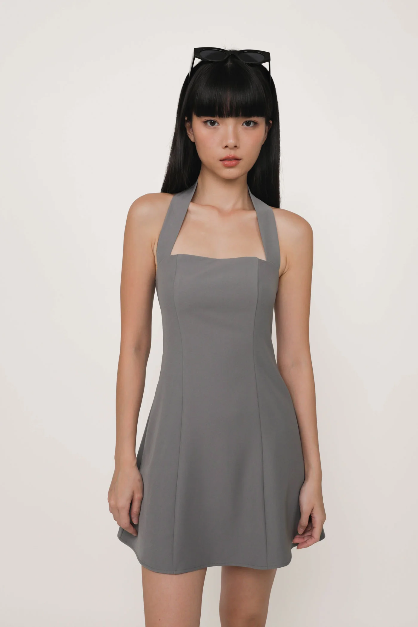 Lynette Halter Flare Dress - Image 17