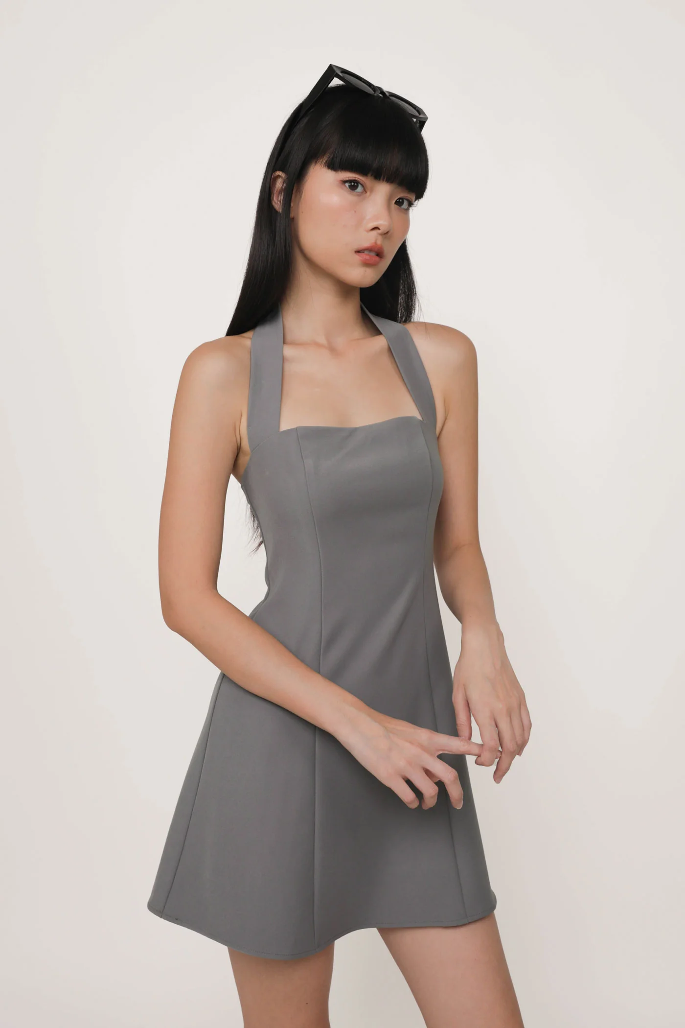 Lynette Halter Flare Dress - Image 19