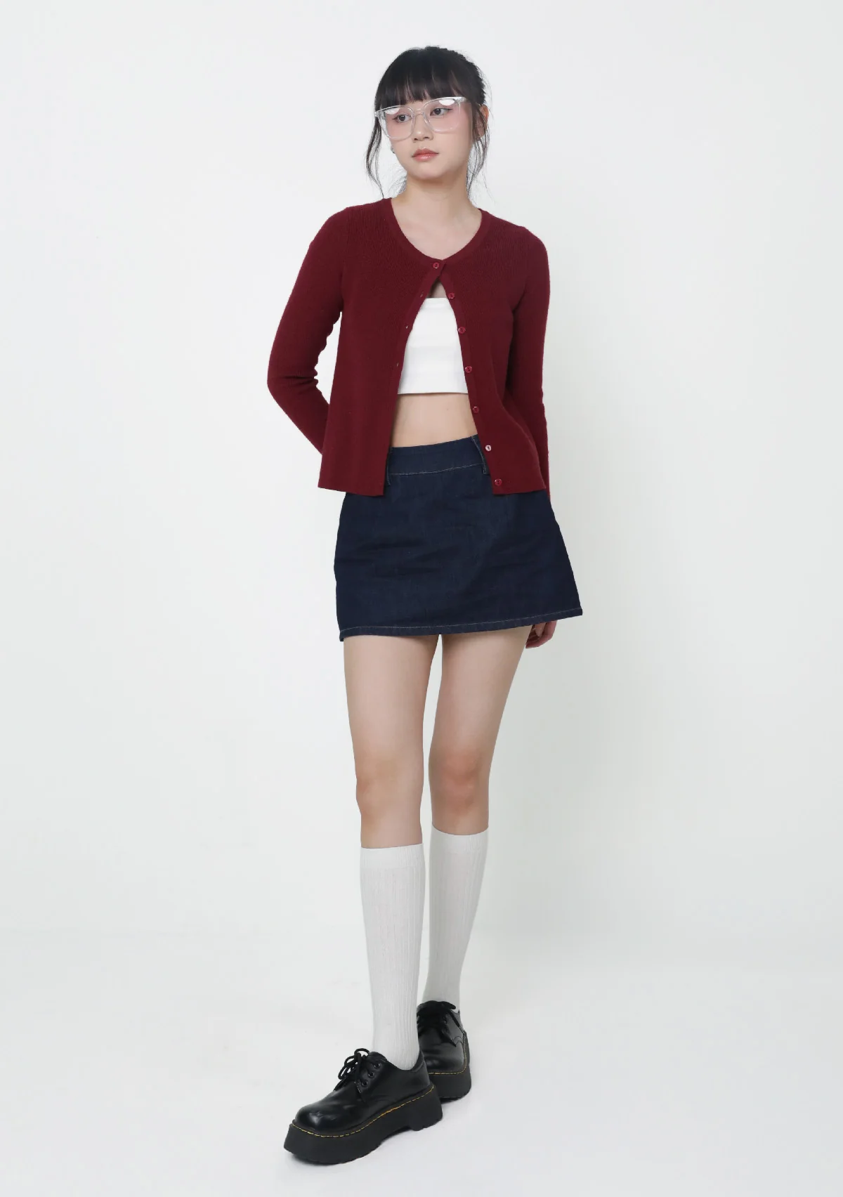 Maddie Mid Rise Cotton Skorts - Image 2