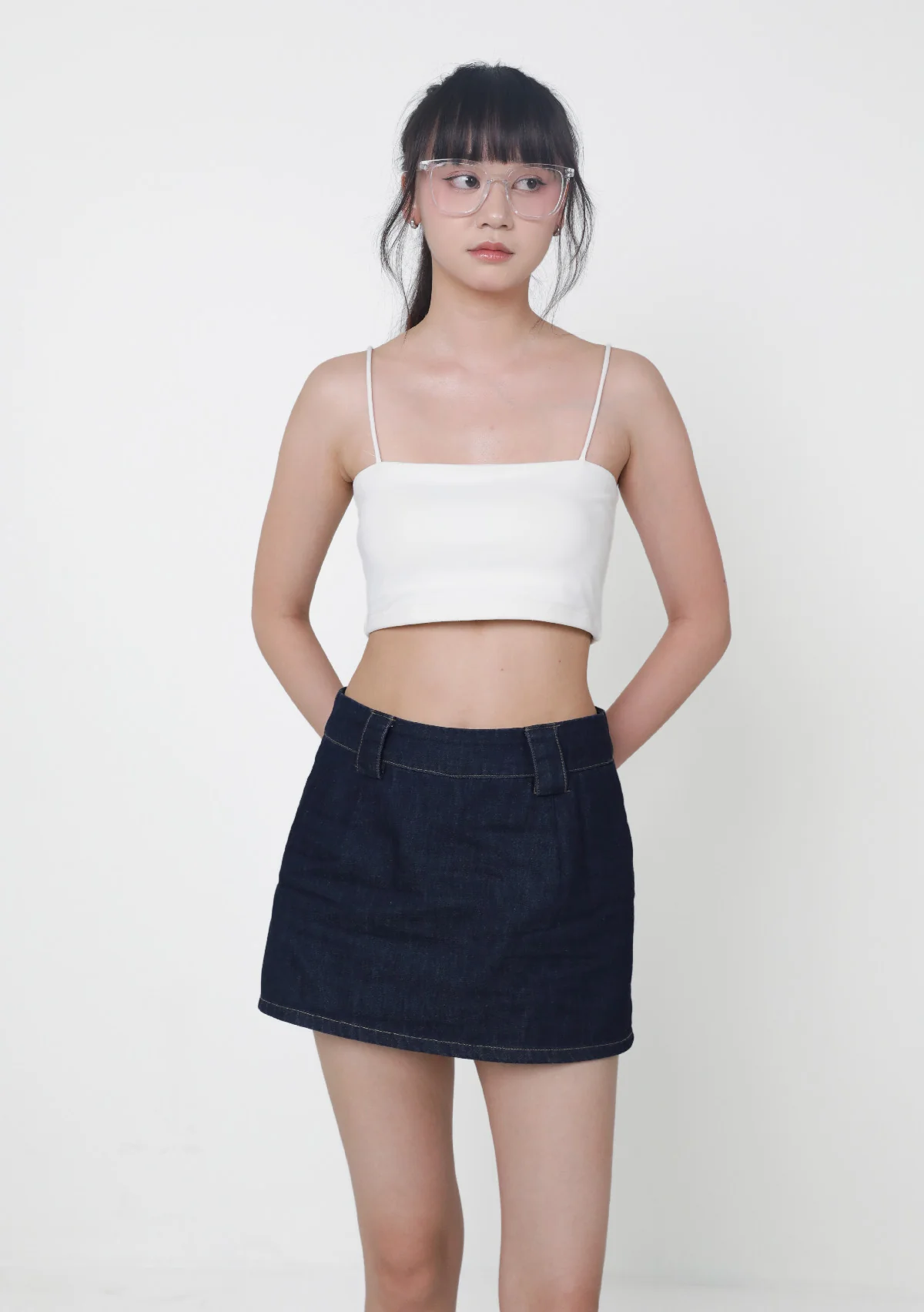 Maddie Mid Rise Cotton Skorts - Image 4