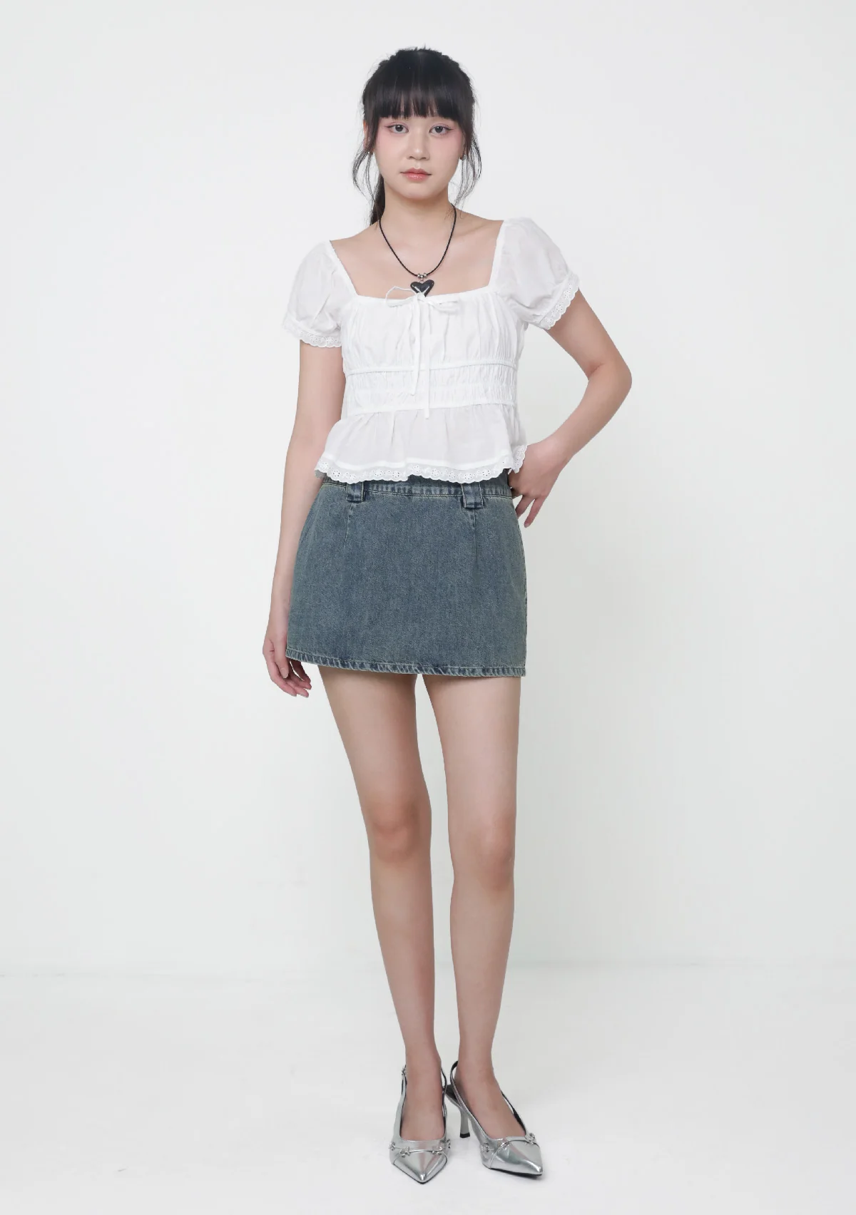 Maddie Mid Rise Cotton Skorts - Image 7