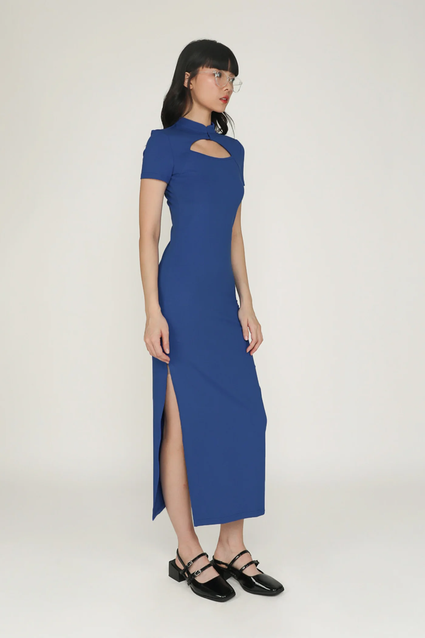 Mae Mandarin Collared Maxi Dress - Image 20