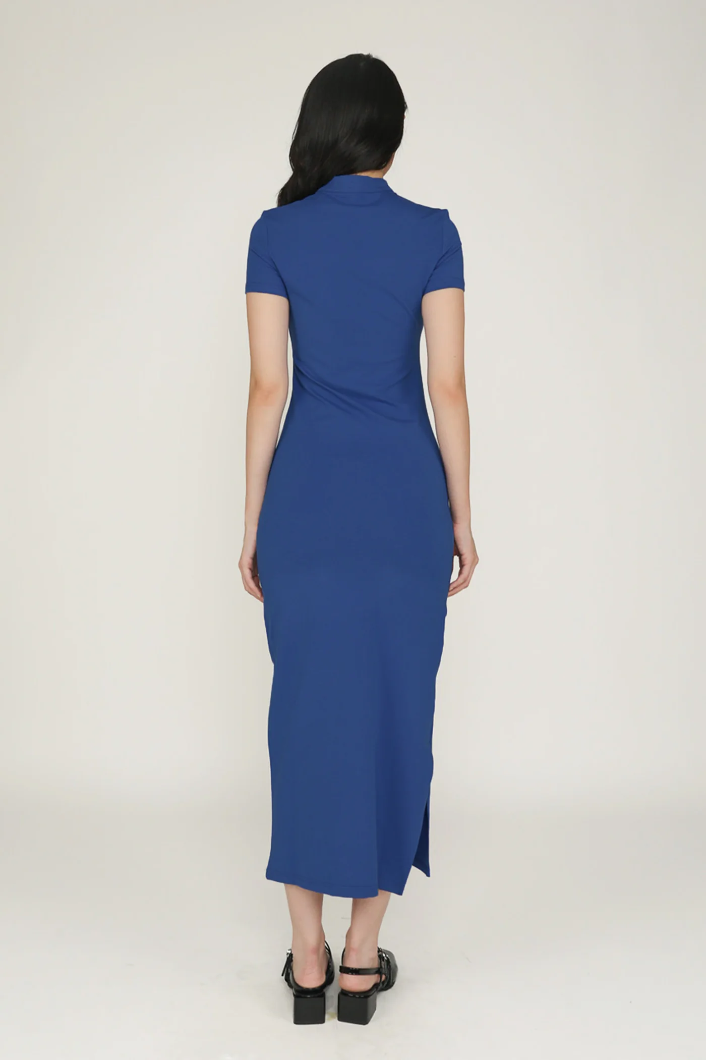 Mae Mandarin Collared Maxi Dress - Image 21