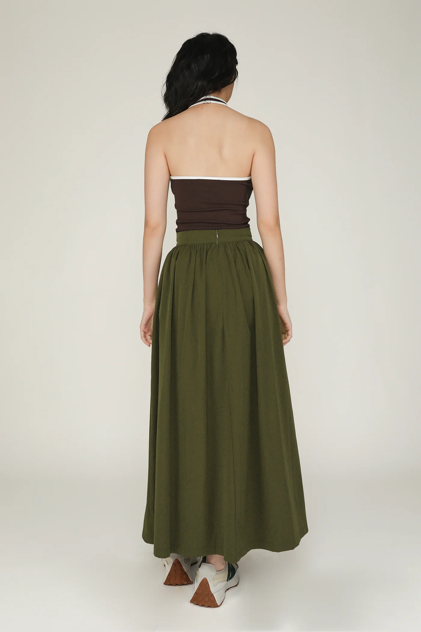 Magnus Nylon Zipper Maxi Skirt - Image 20