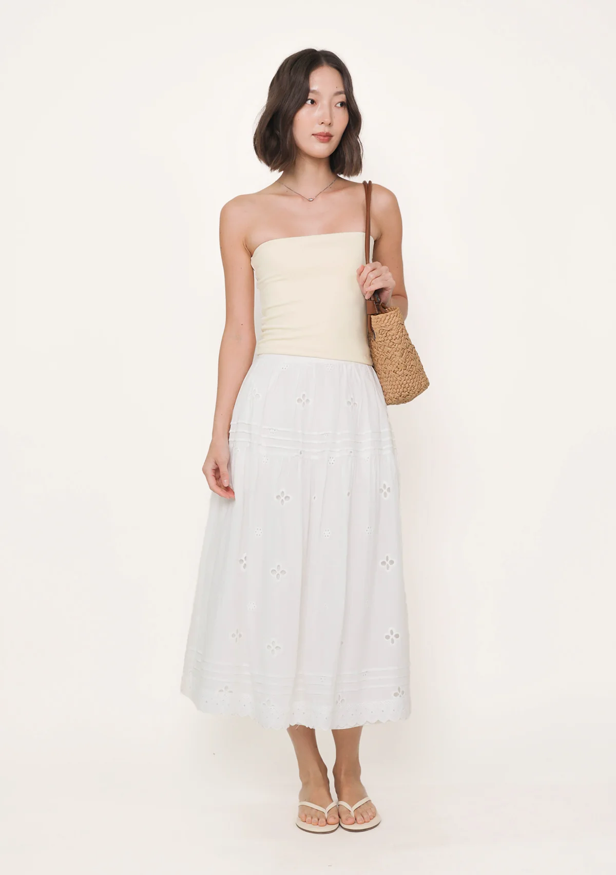 Maia Midi Skirt (Eyelet) - Image 4