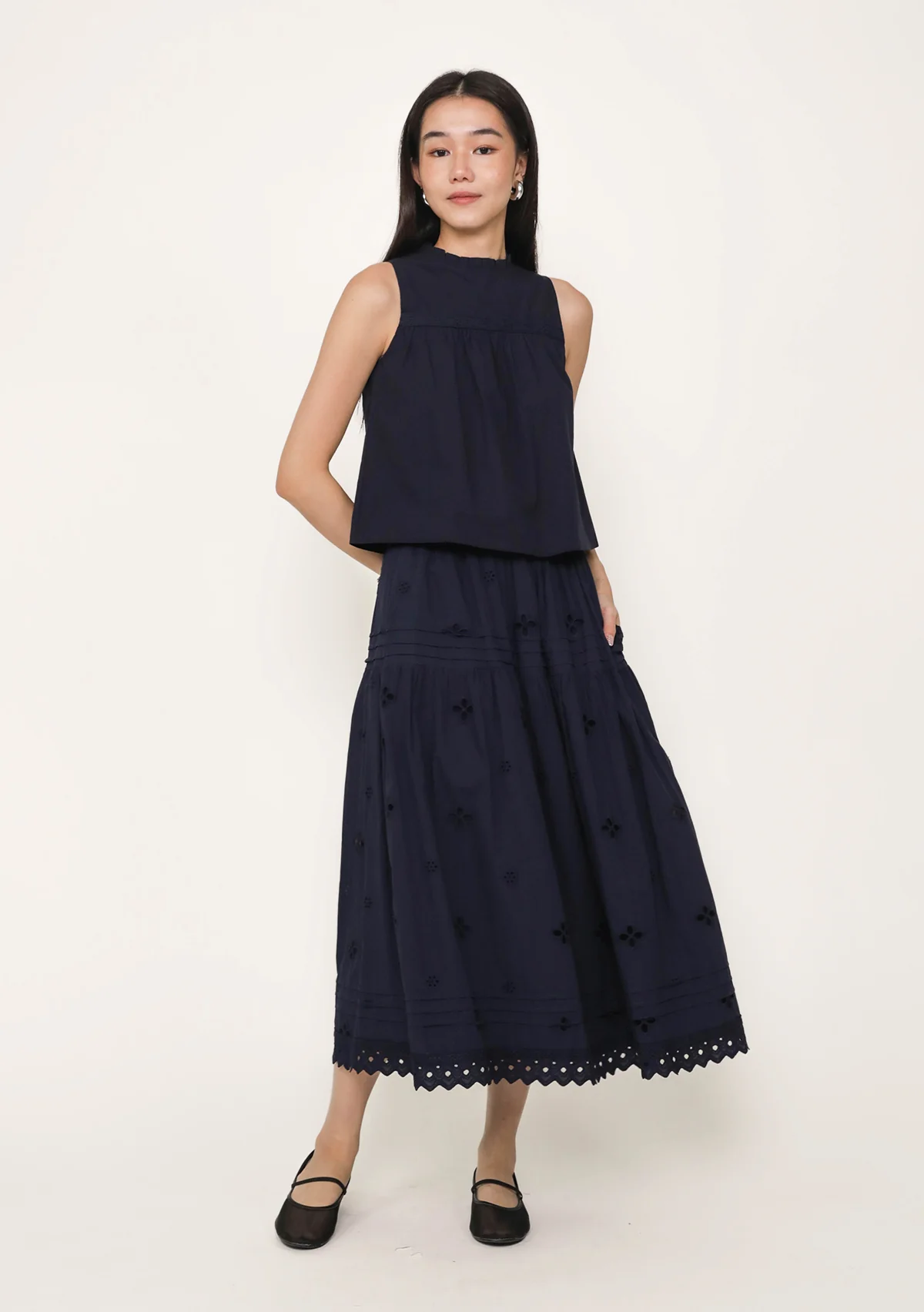 Maia Midi Skirt (Eyelet) - Image 8