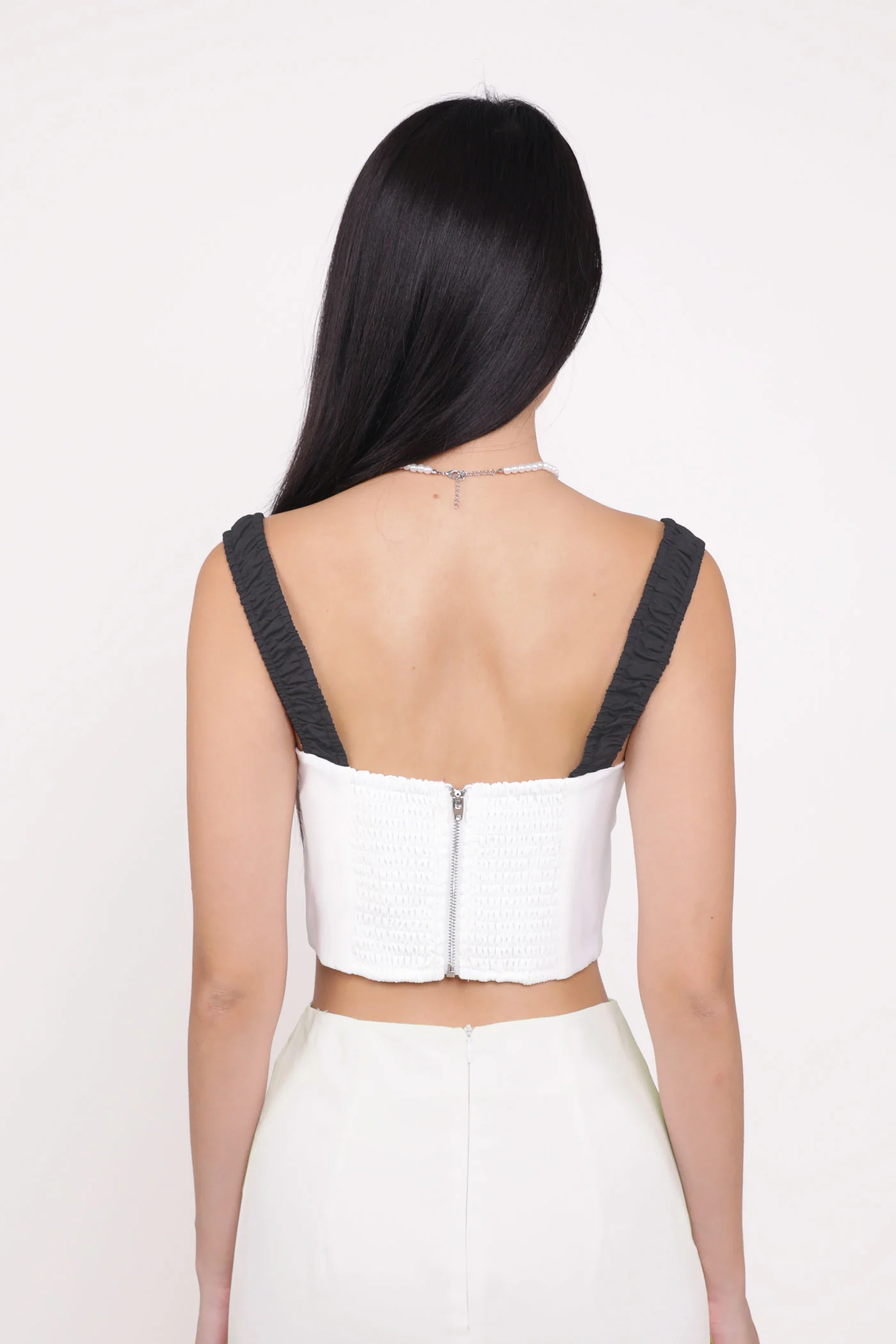 Maira Contrast Ruched Tie Front Top - Image 22