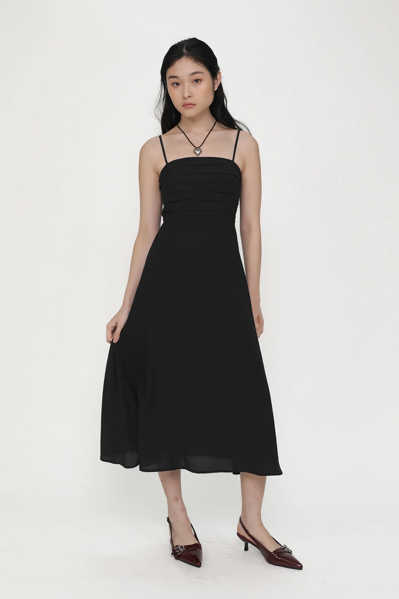 Maiya Pleated Midi Dress - Image 12