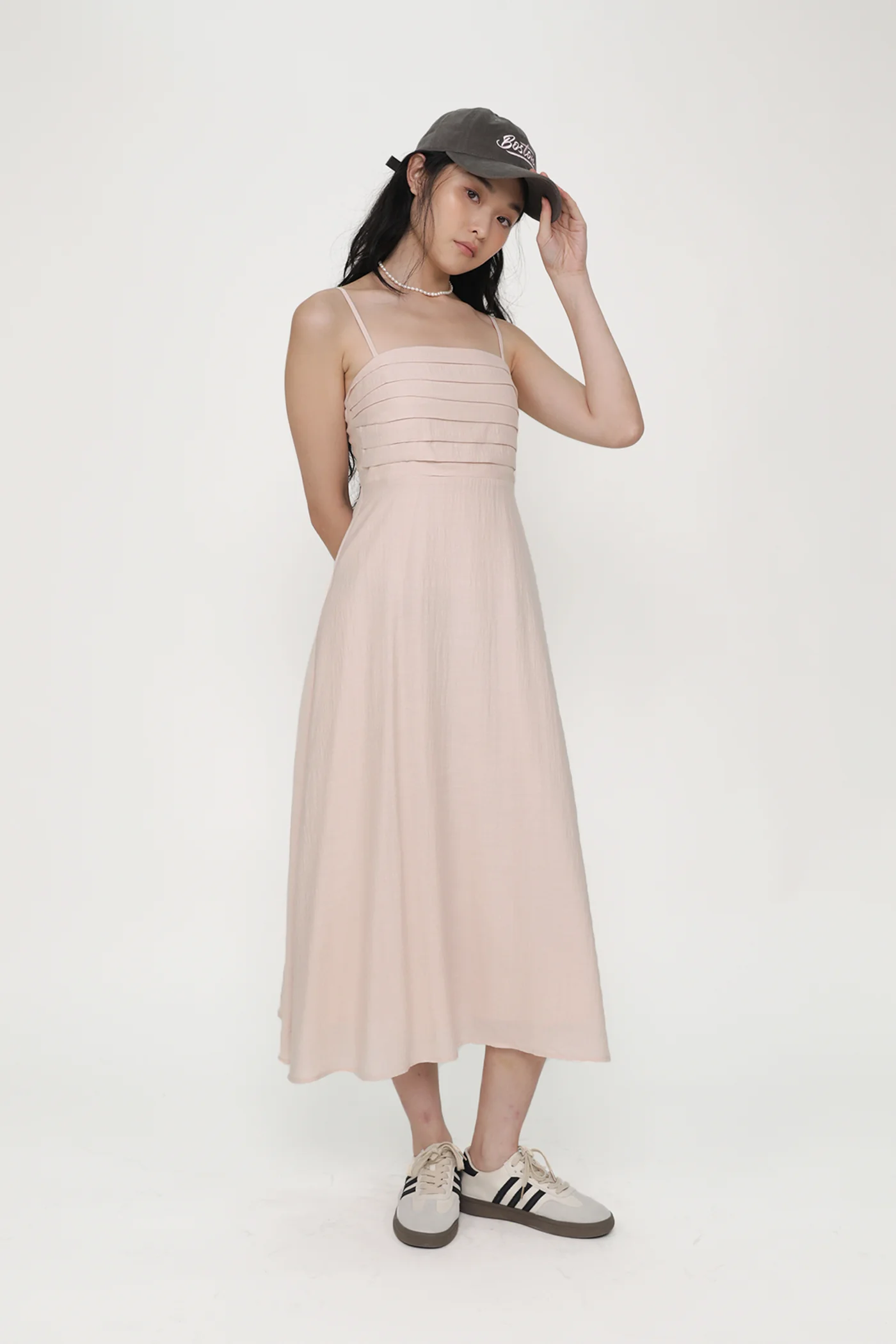 Maiya Pleated Midi Dress - Image 21