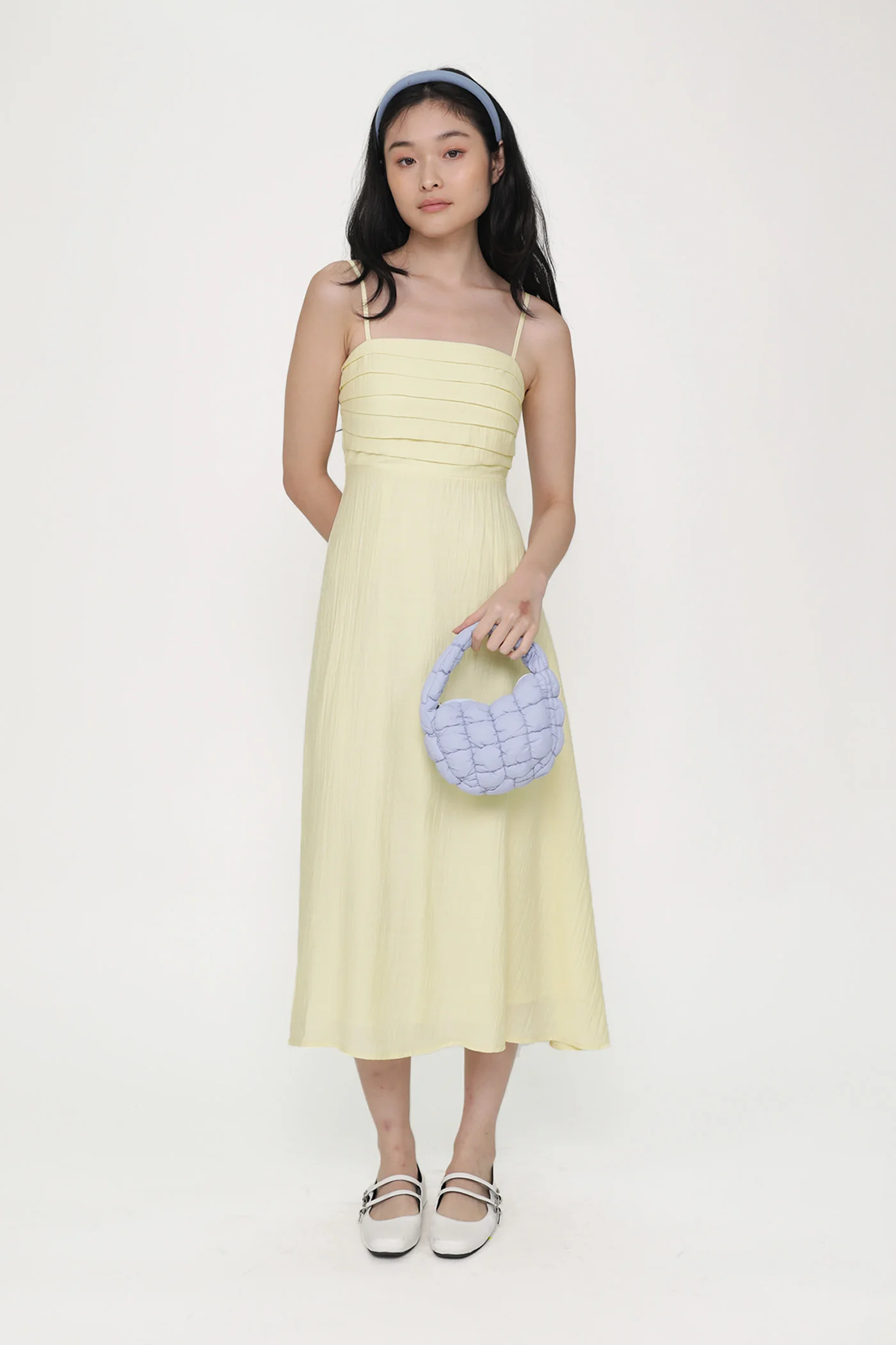 Maiya Pleated Midi Dress - Image 4
