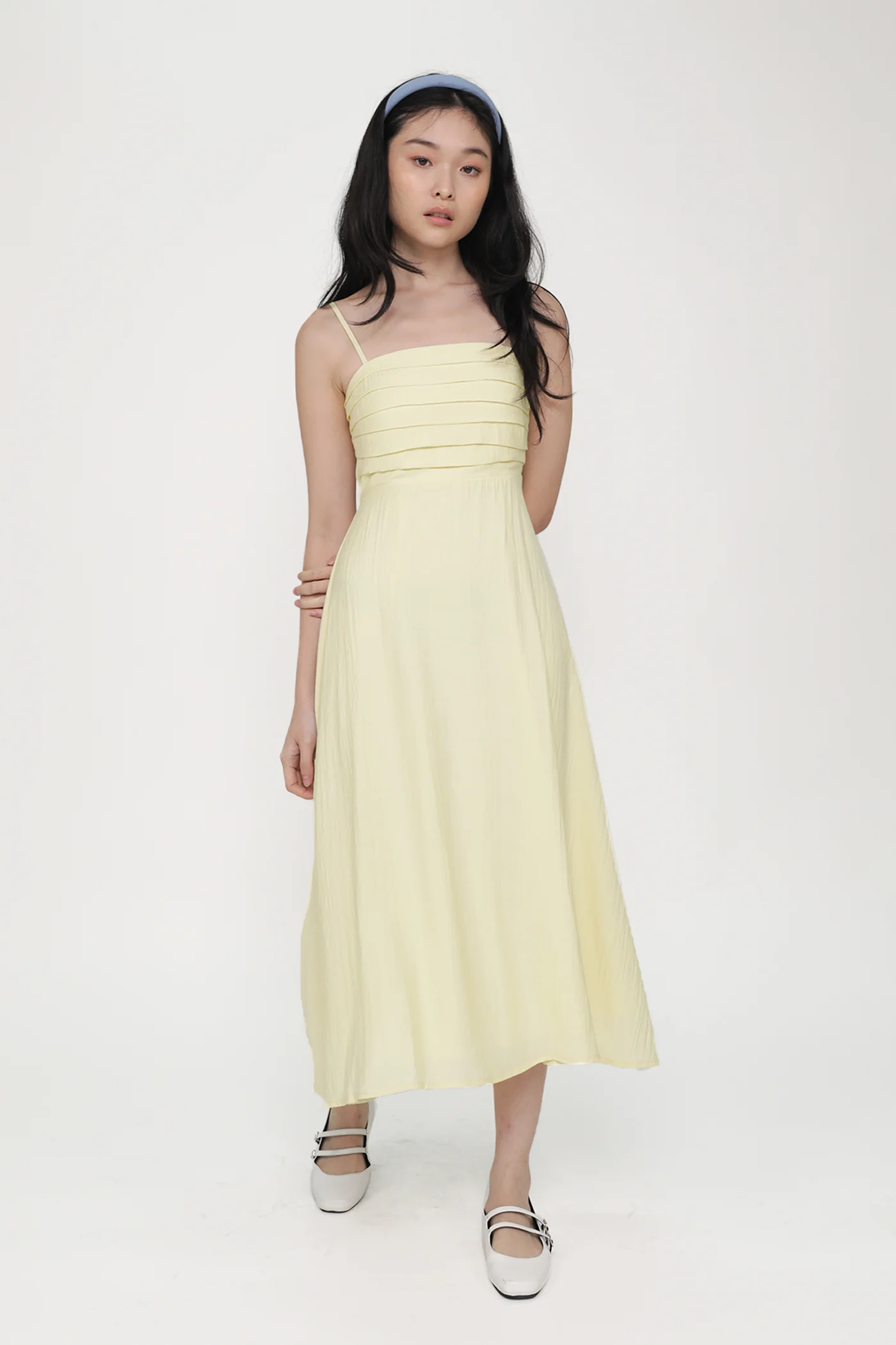 Maiya Pleated Midi Dress - Image 5