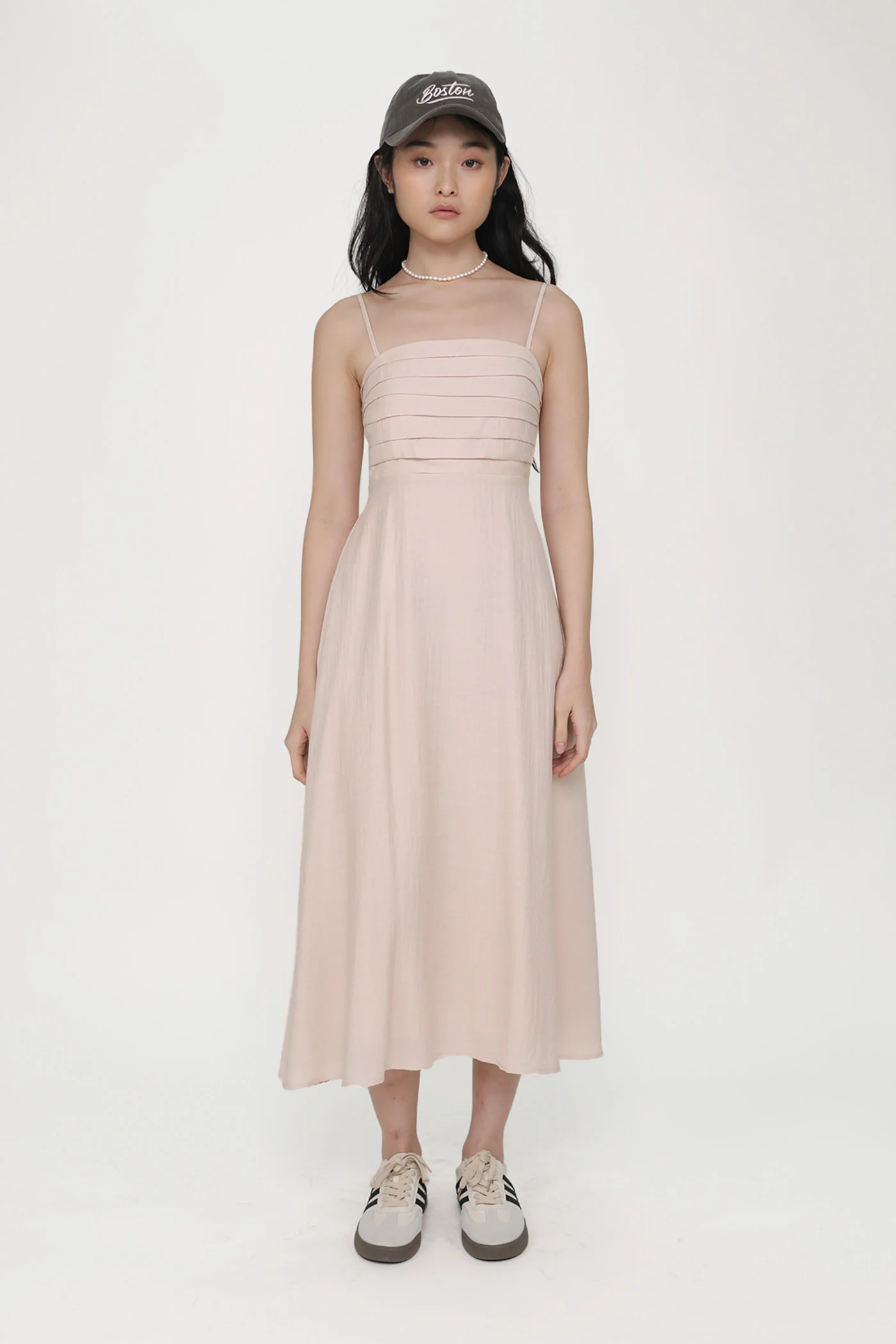 Maiya Pleated Midi Dress - Image 8
