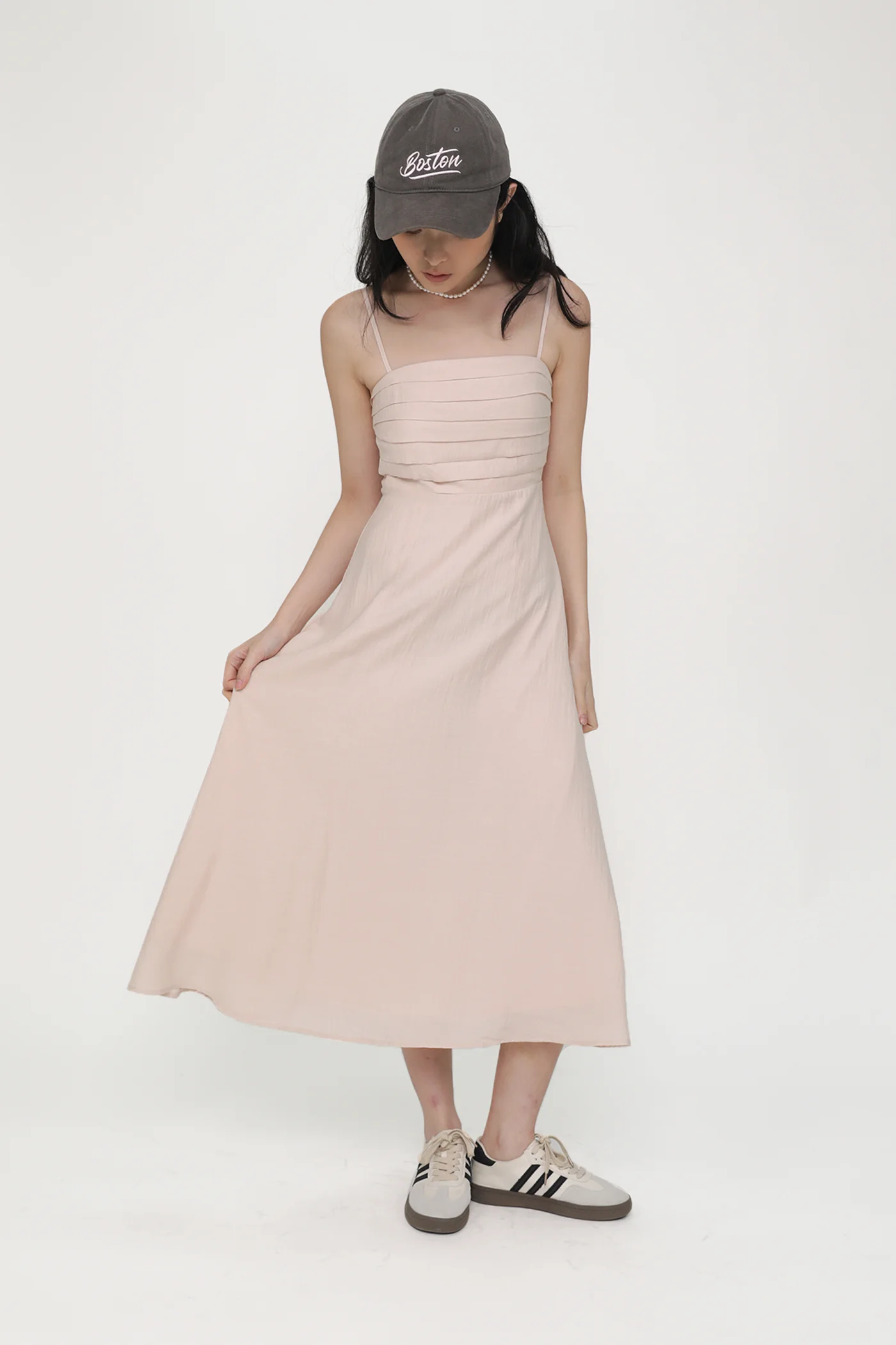 Maiya Pleated Midi Dress - Image 9