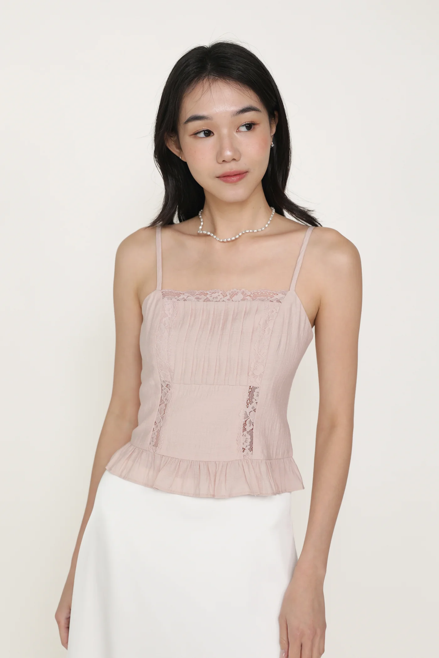 Majorie Lace Panelled Top - Image 15