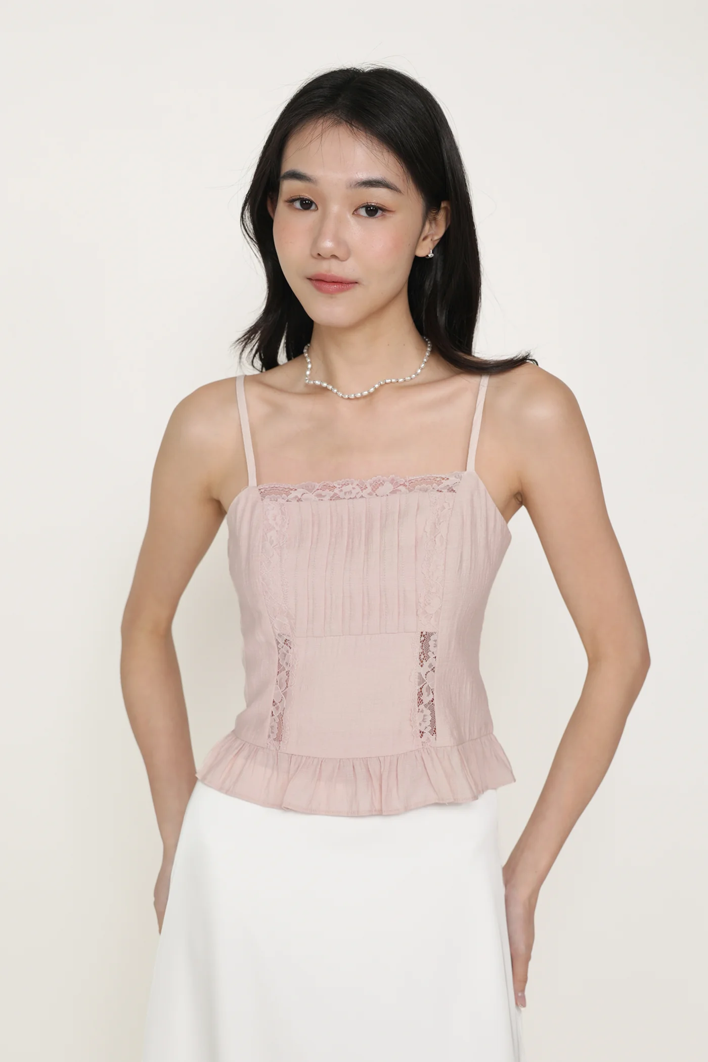Majorie Lace Panelled Top - Image 17