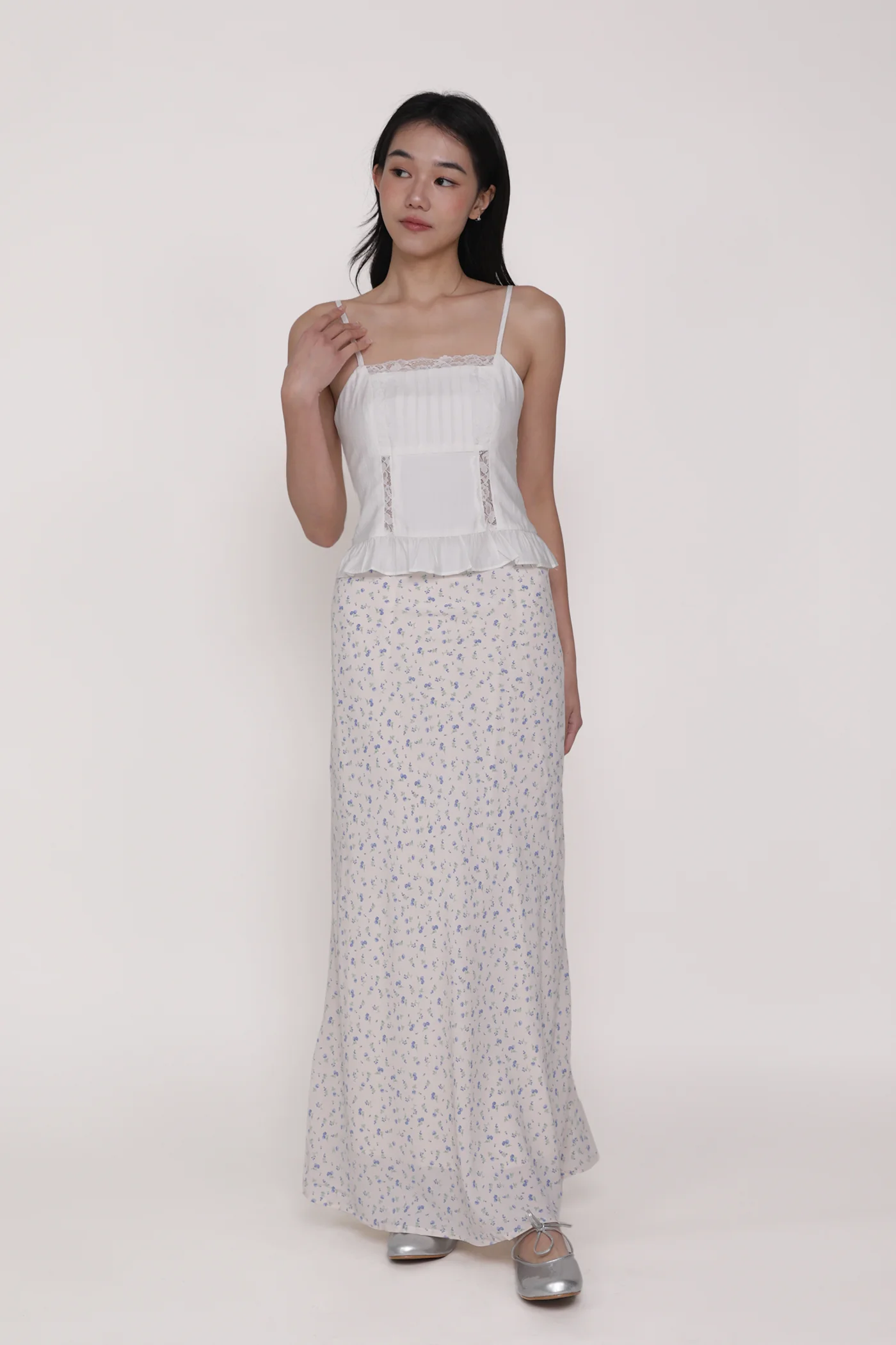 Majorie Lace Panelled Top - Image 2