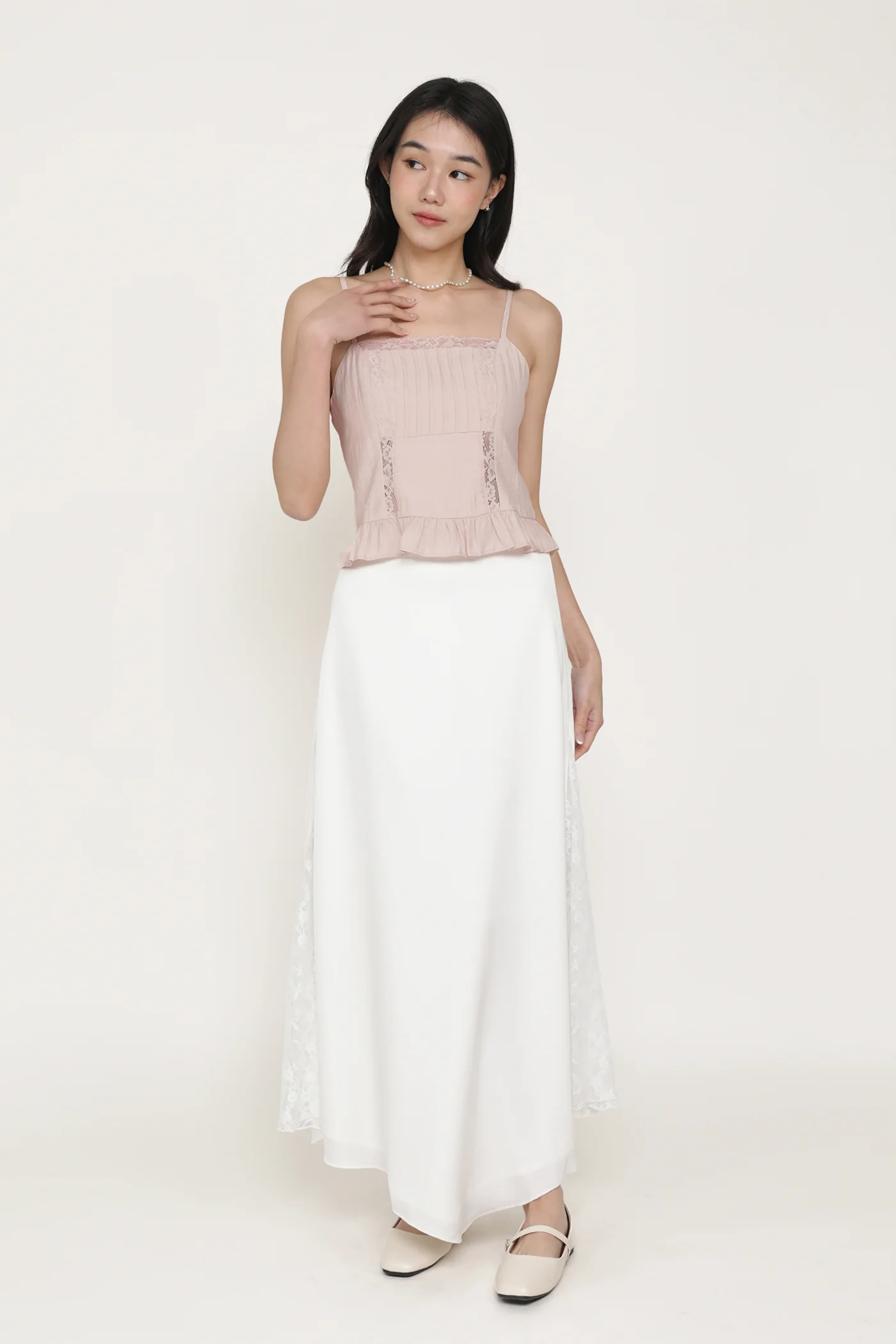 Majorie Lace Panelled Top - Image 20