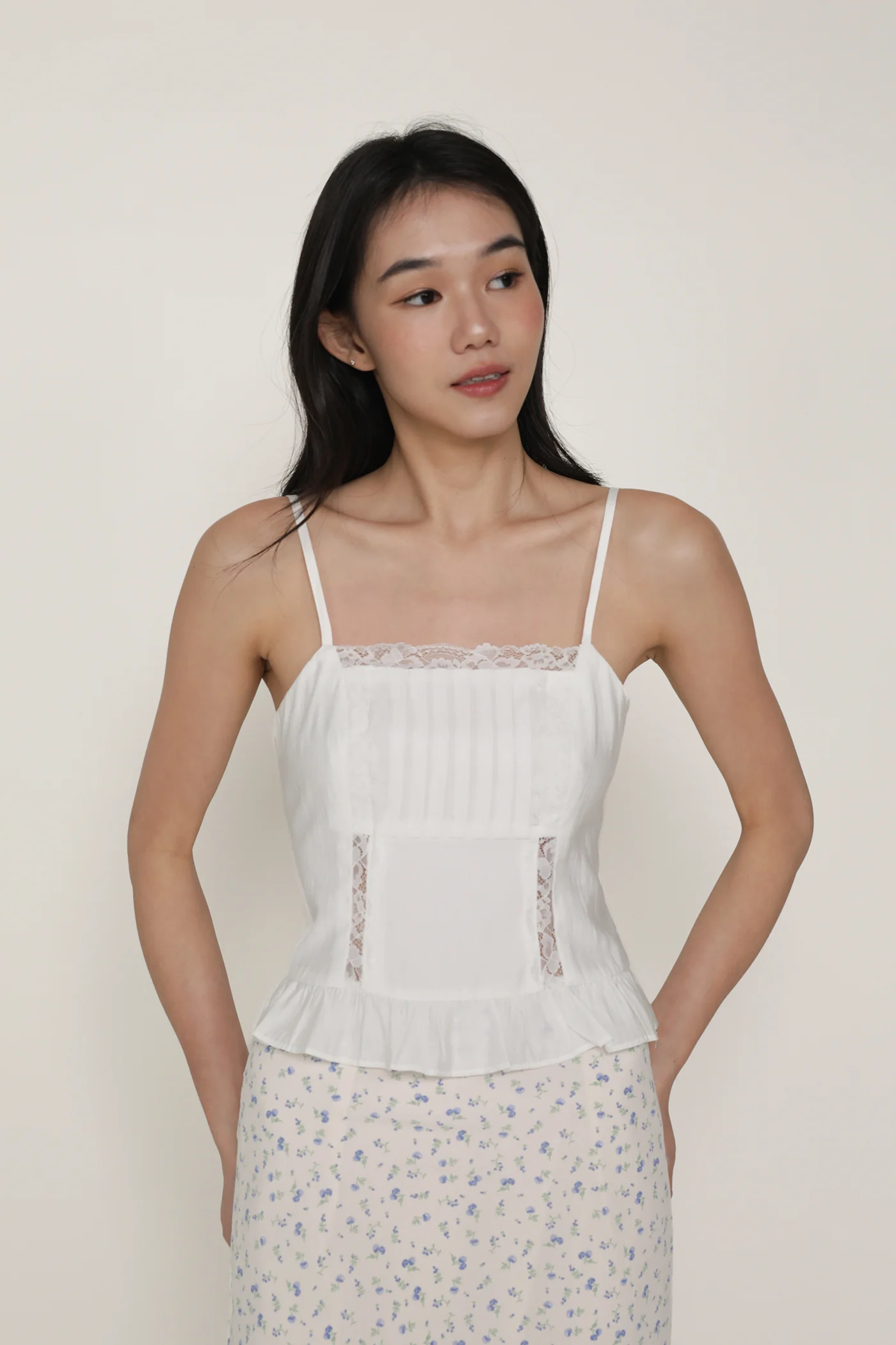 Majorie Lace Panelled Top - Image 5
