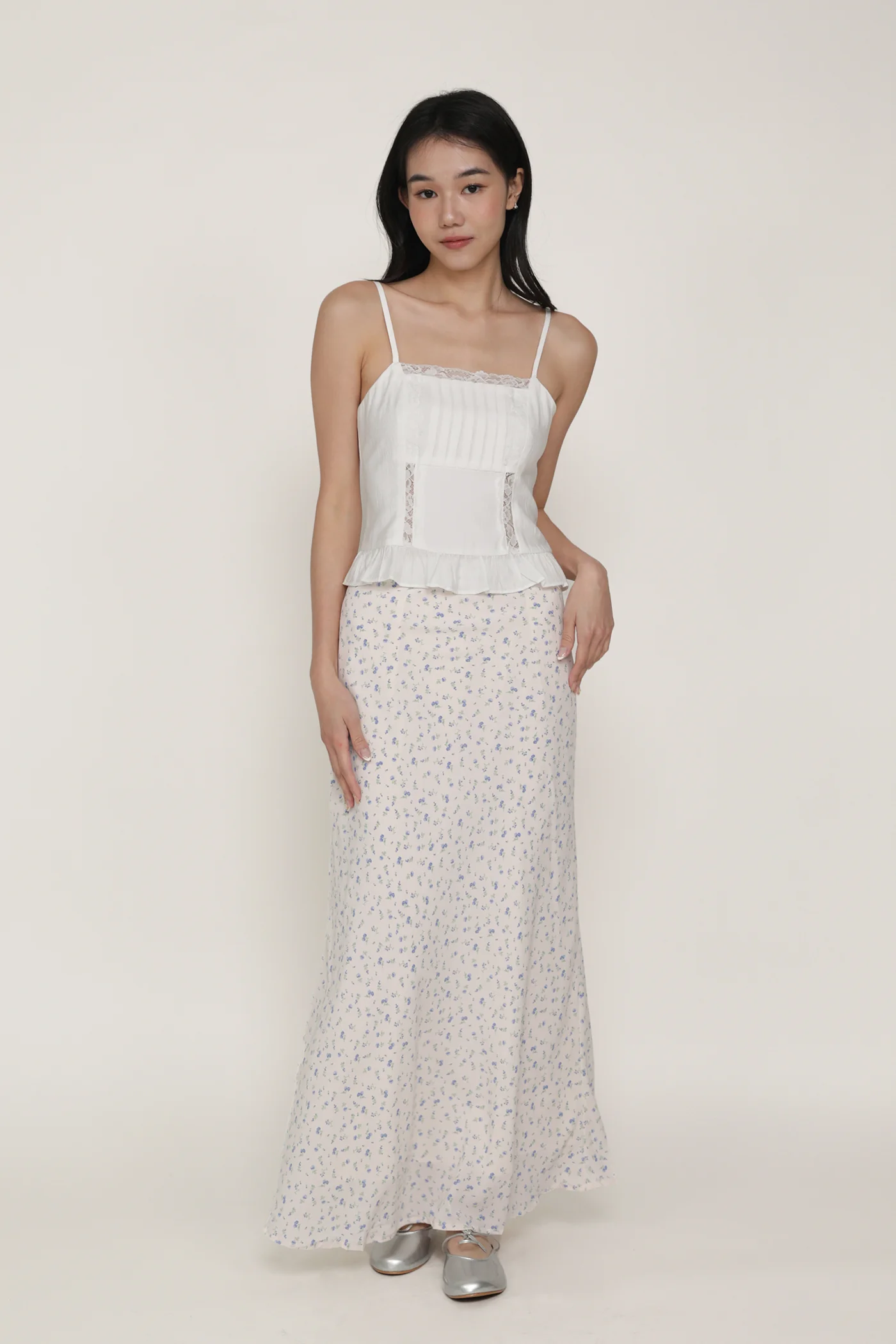 Majorie Lace Panelled Top - Image 6